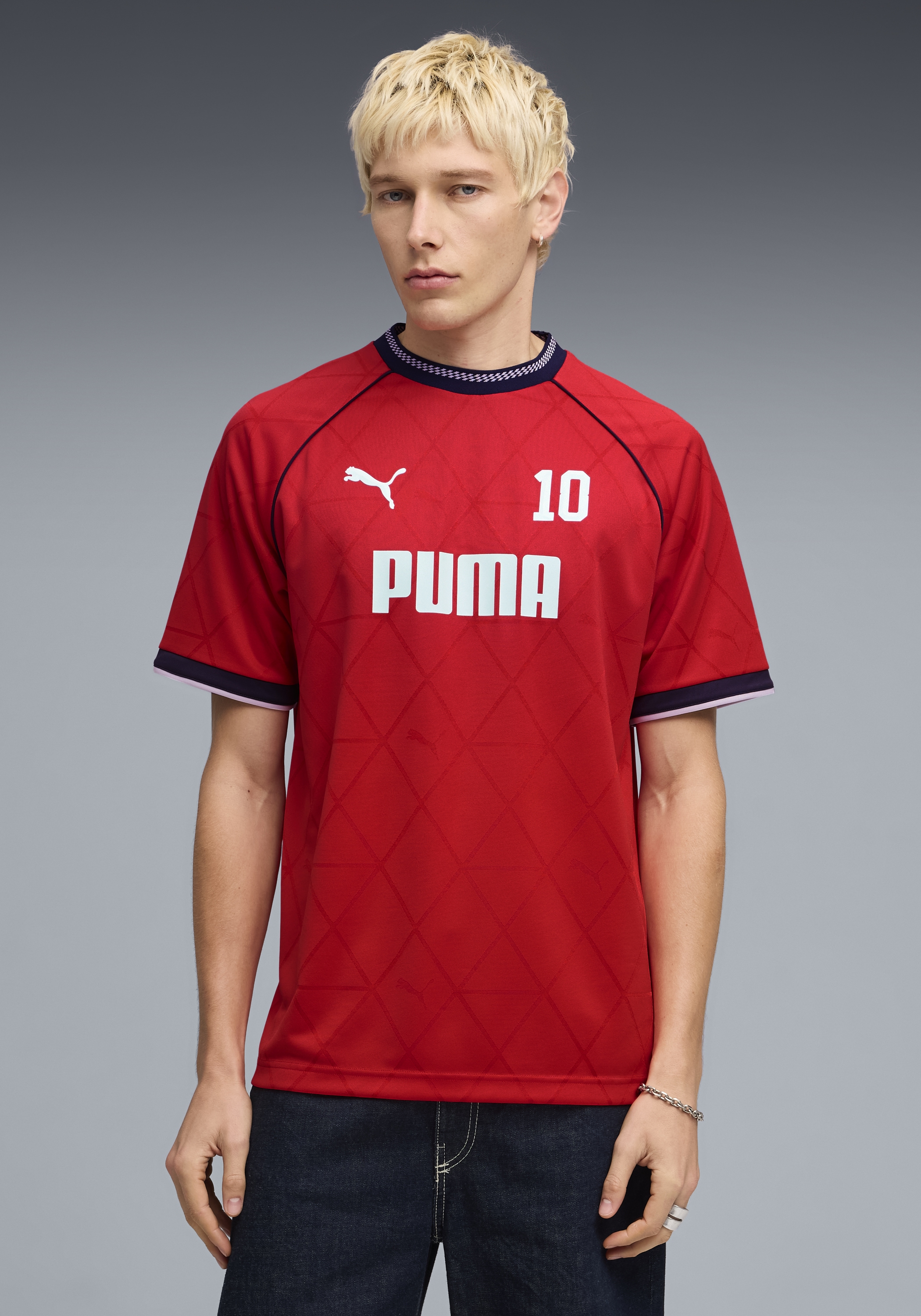 PUMA T-Shirt "SPORT PINNACLE FOOTBALL JERSEY" atmungsaktives Material, mit günstig online kaufen