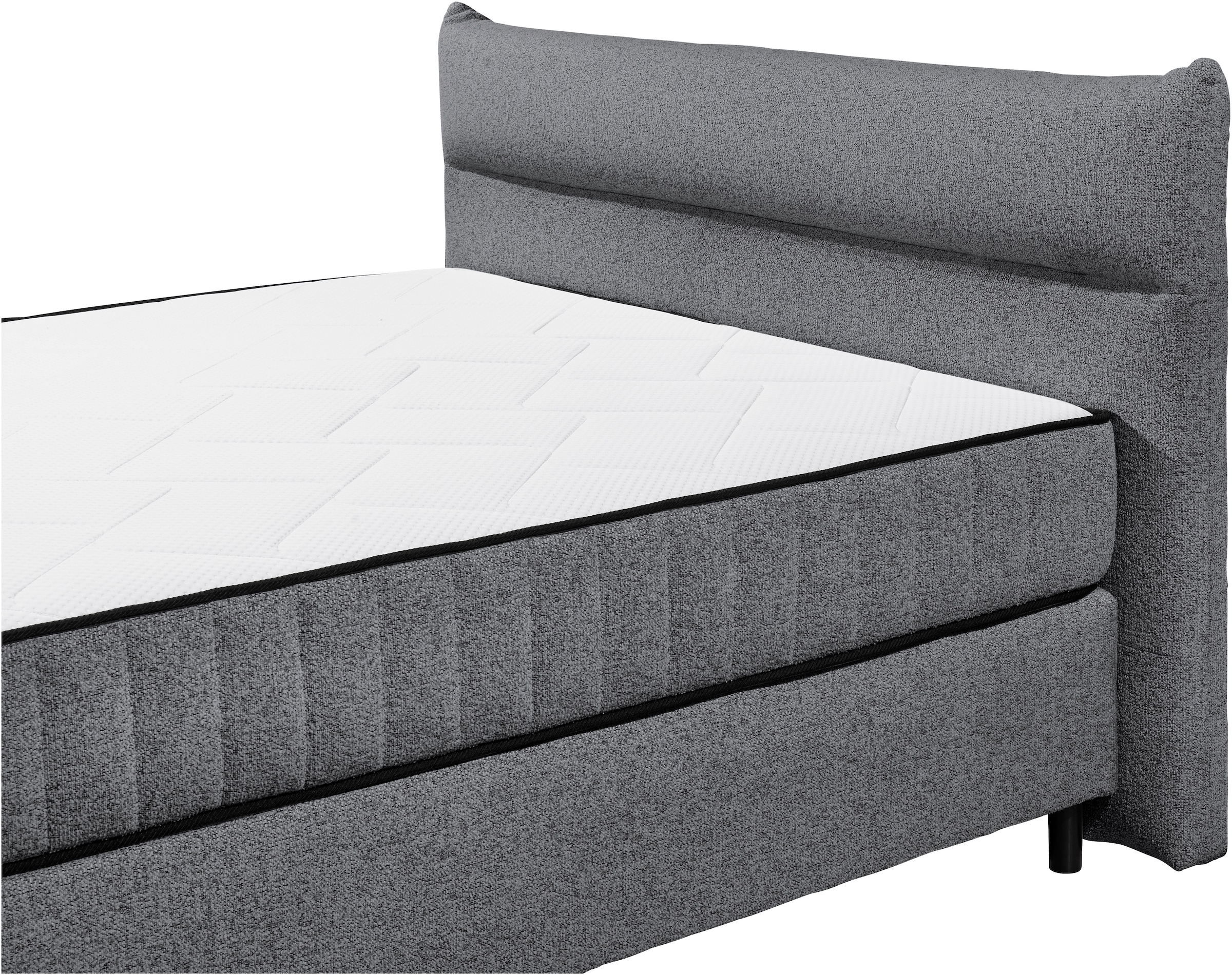 ED EXCITING DESIGN Boxspringbett »Vlieland«, Premium 9-Zonen-Tonnentaschenfederkern Duo-Matratze mit Kokosmatte