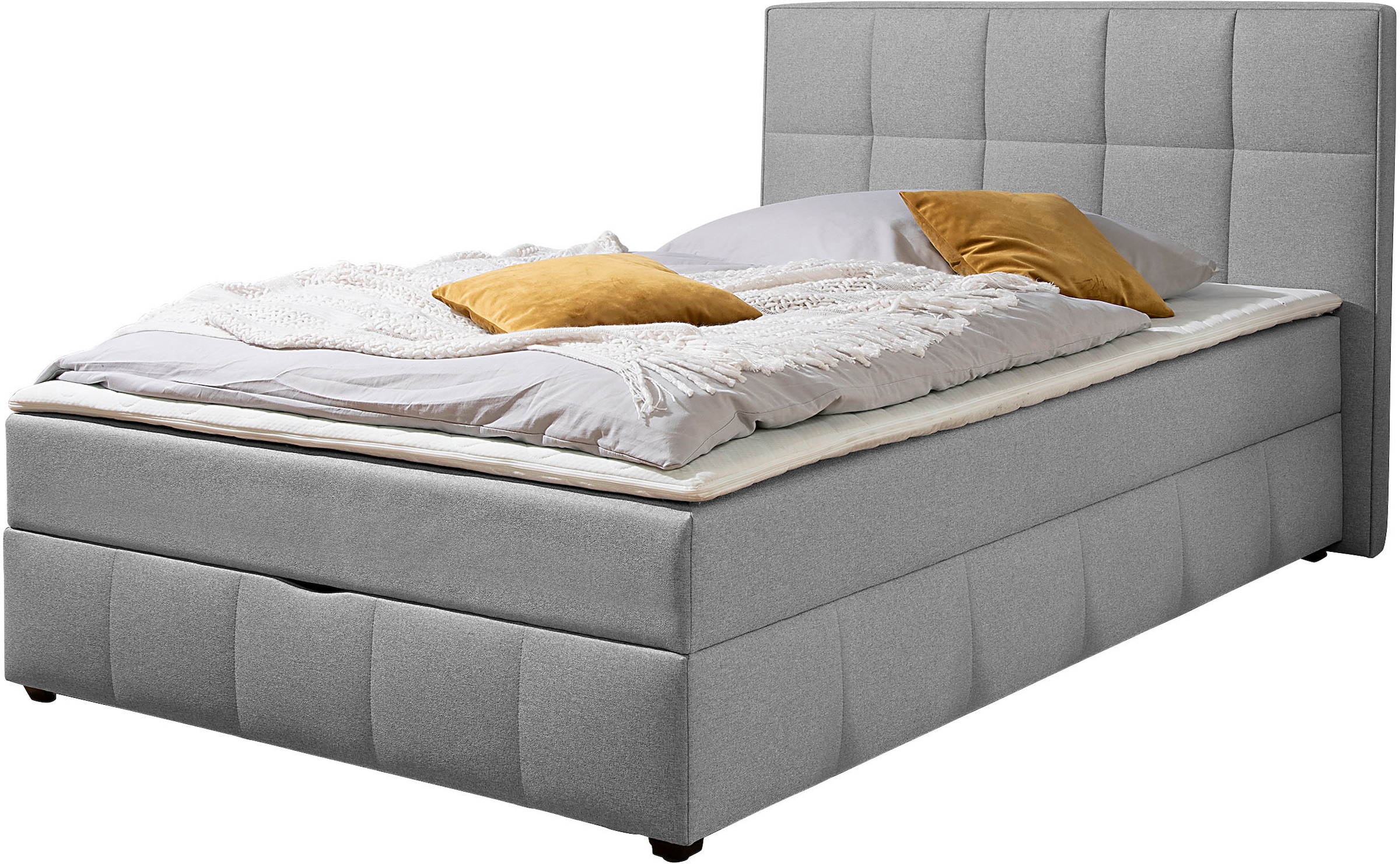 Home affaire Boxbett "Niemes inkl. Bettkasten und Topper, auch in Überlänge erhältlich" Boxbett mit Bettkasten, inkl. Topper