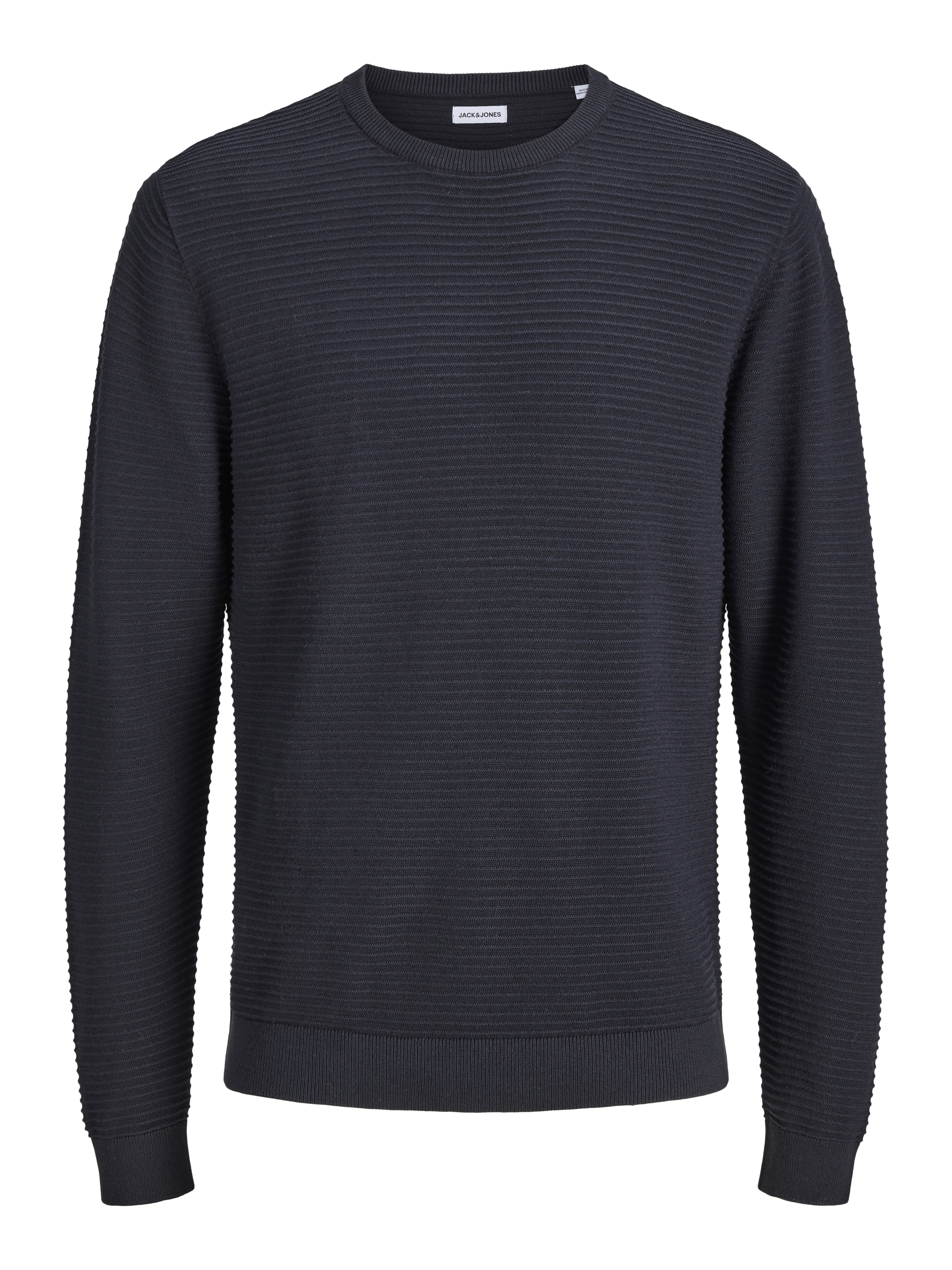 Jack & Jones Rundhalspullover "JJEBRODY KNIT CREW NECK" Baumwolle