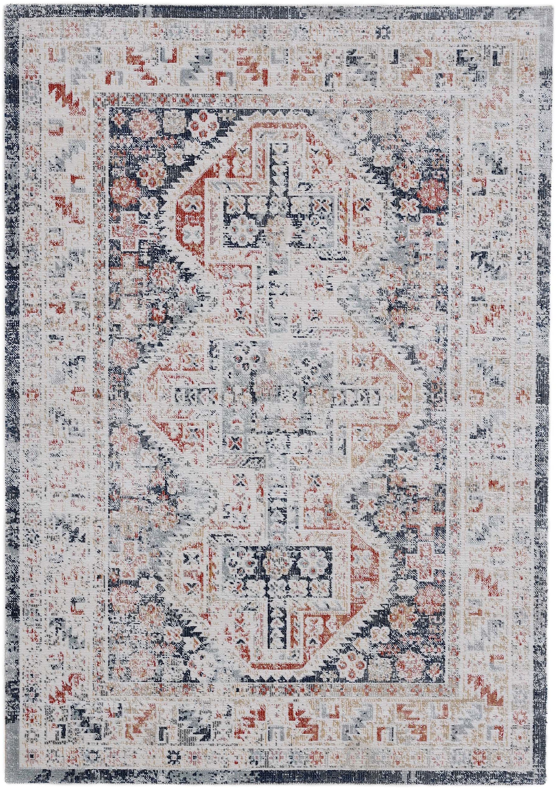 carpetfine Teppich "Rina" rechteckig 3 mm Höhe Orient Vintage Look, Wohnzim günstig online kaufen