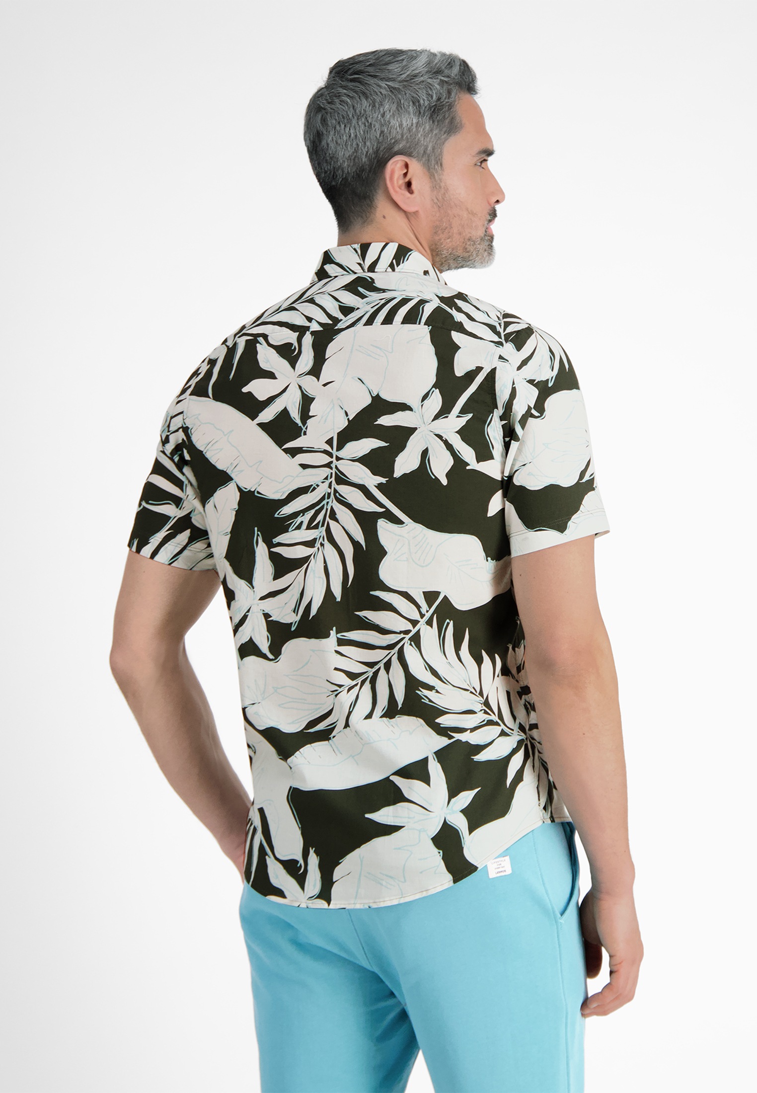 LERROS Kurzarmhemd "Halbarmhemd mit floralem Print" günstig online kaufen