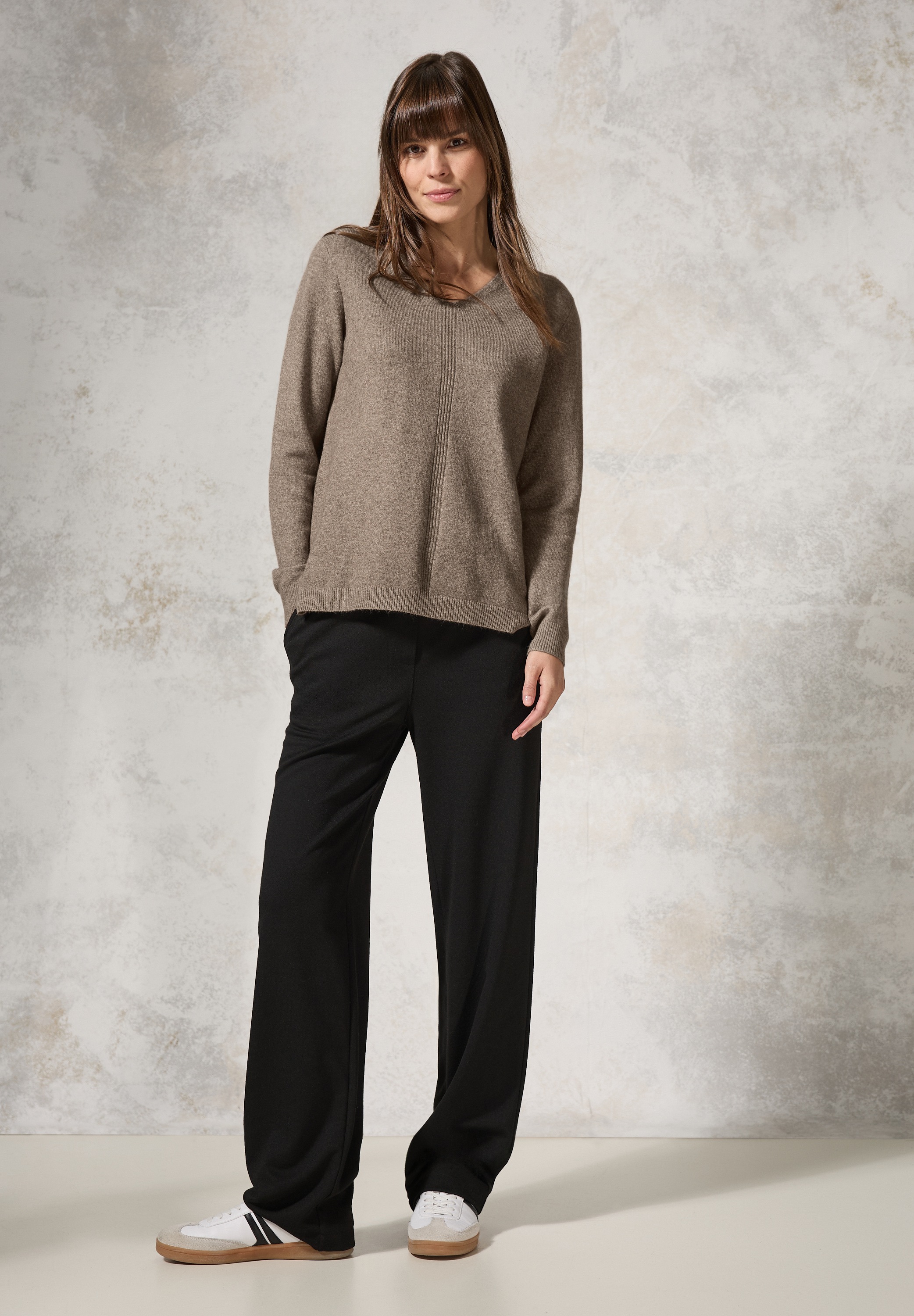 Cecil Strickpullover, mit Strick-Detail