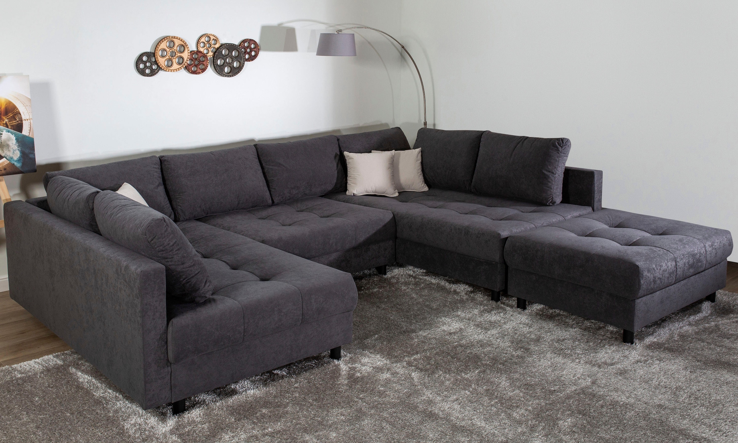 Home affaire Wohnlandschaft "Toni U-Form" günstig online kaufen