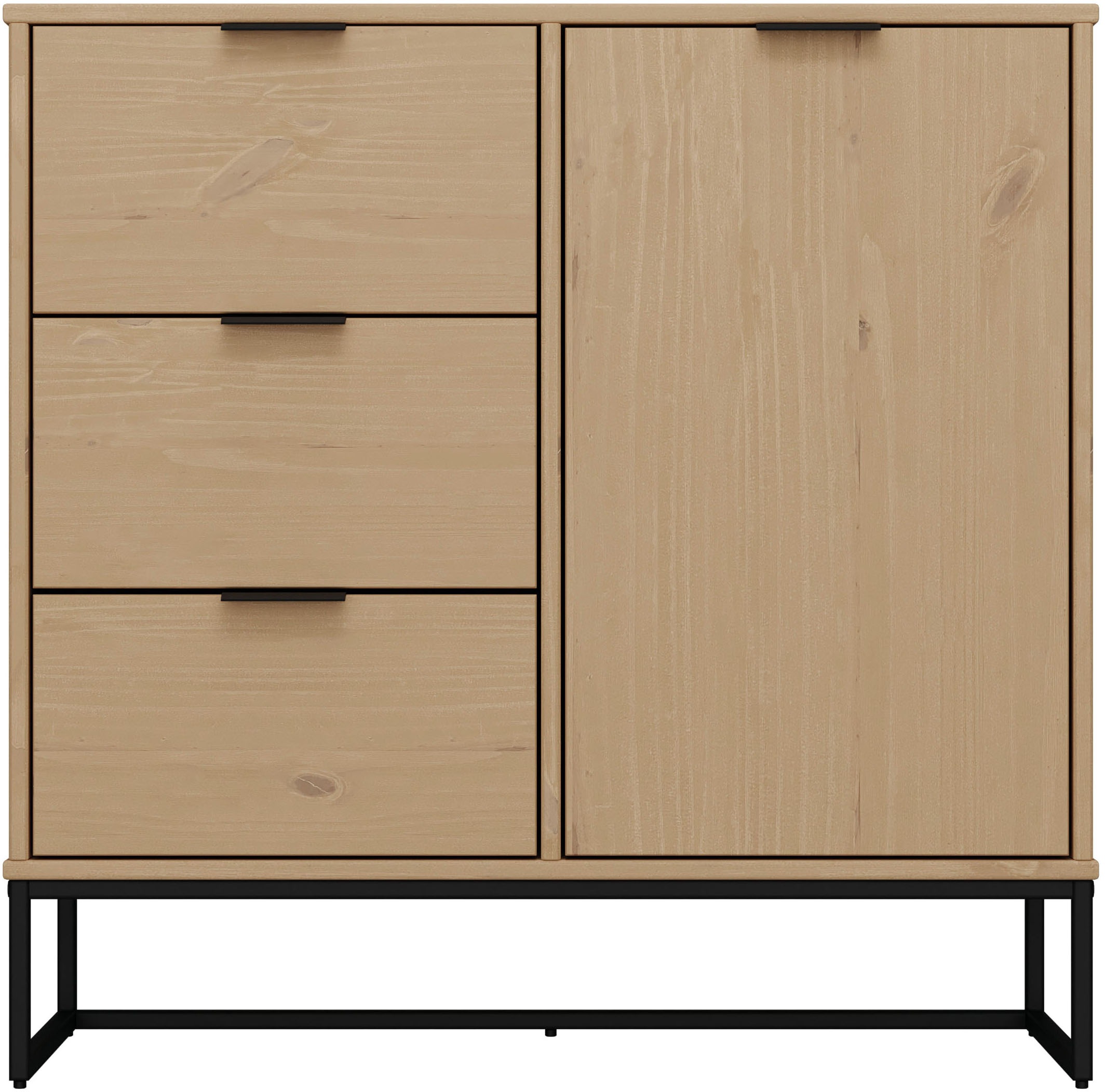 Inter Link Kombikommode "Vivo" 1 Stk. tlg. Kiefer Massiv, Soft-Close, Indus günstig online kaufen