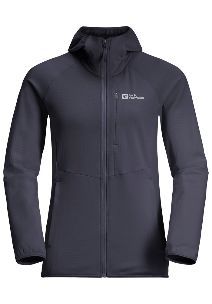 Jack Wolfskin Fleecejacke »KOLBENBERG HOODED FZ W«, mit Kapuze