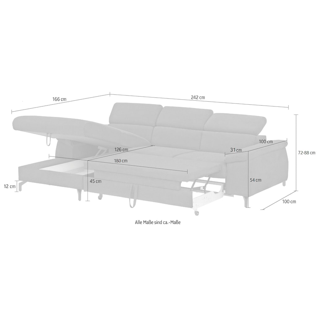 COTTA Ecksofa »Komaris«