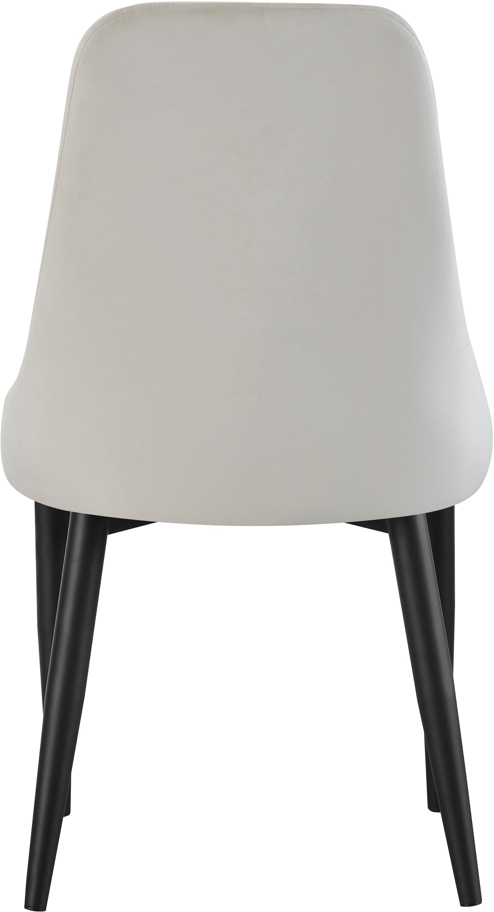 Home affaire Esszimmerstuhl »GARNBY, 2er Set, mit Metallgestell in matt schwarz« (Set) 2 Stk.in verschiedenen Farben, Belsatbarkeit pro Stuhl 120 kg, Velour Stoff