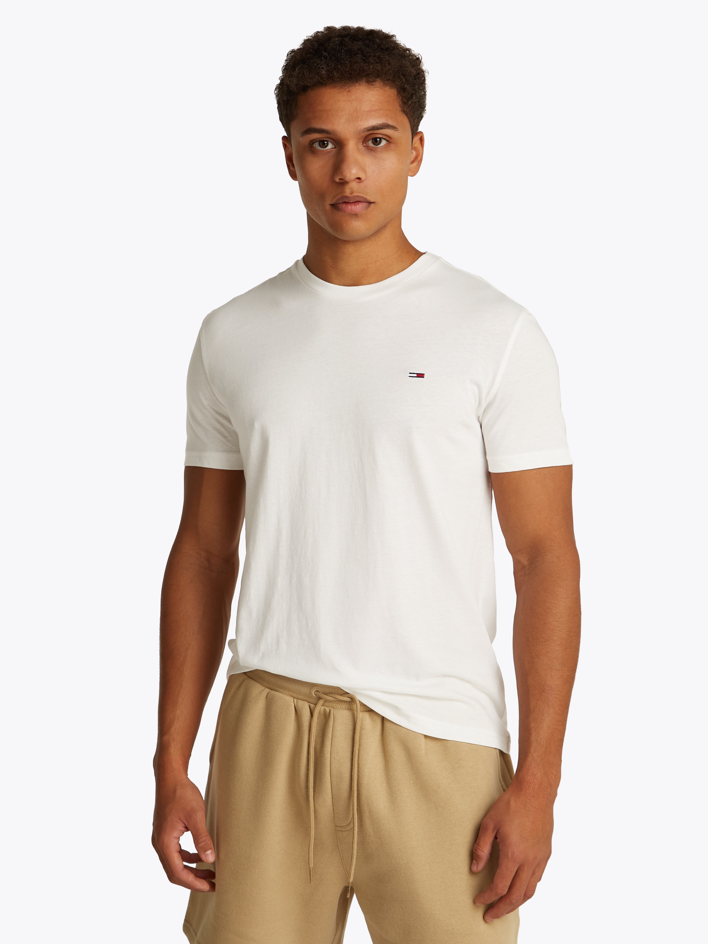 Tommy Jeans T-Shirt »TJM XSLIM 3 PACK TEE«, Mit Rundhalsausschnitt