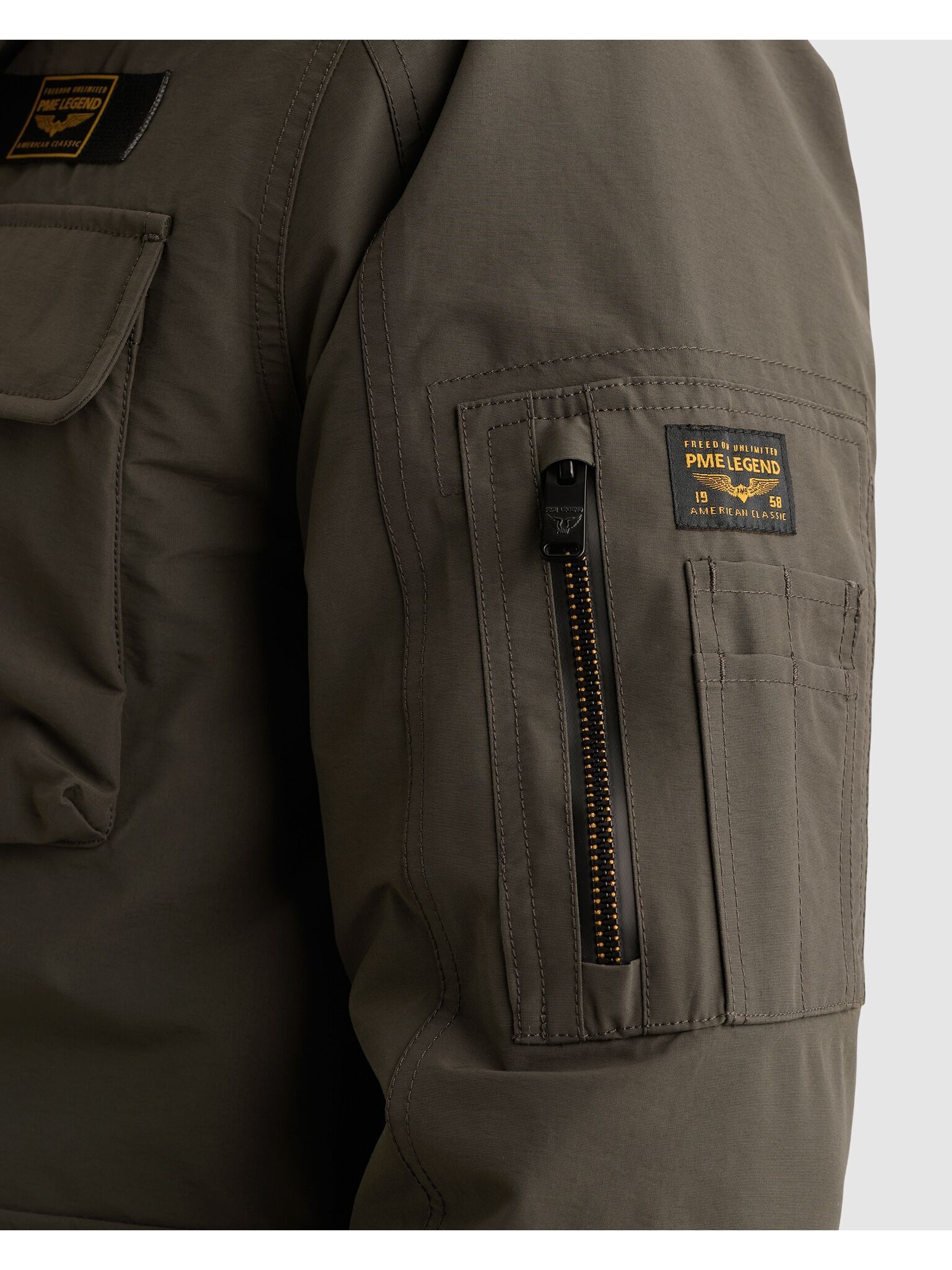 PME LEGEND Langjacke mit Kapuze Mit herausnehmbarem Fellimitat