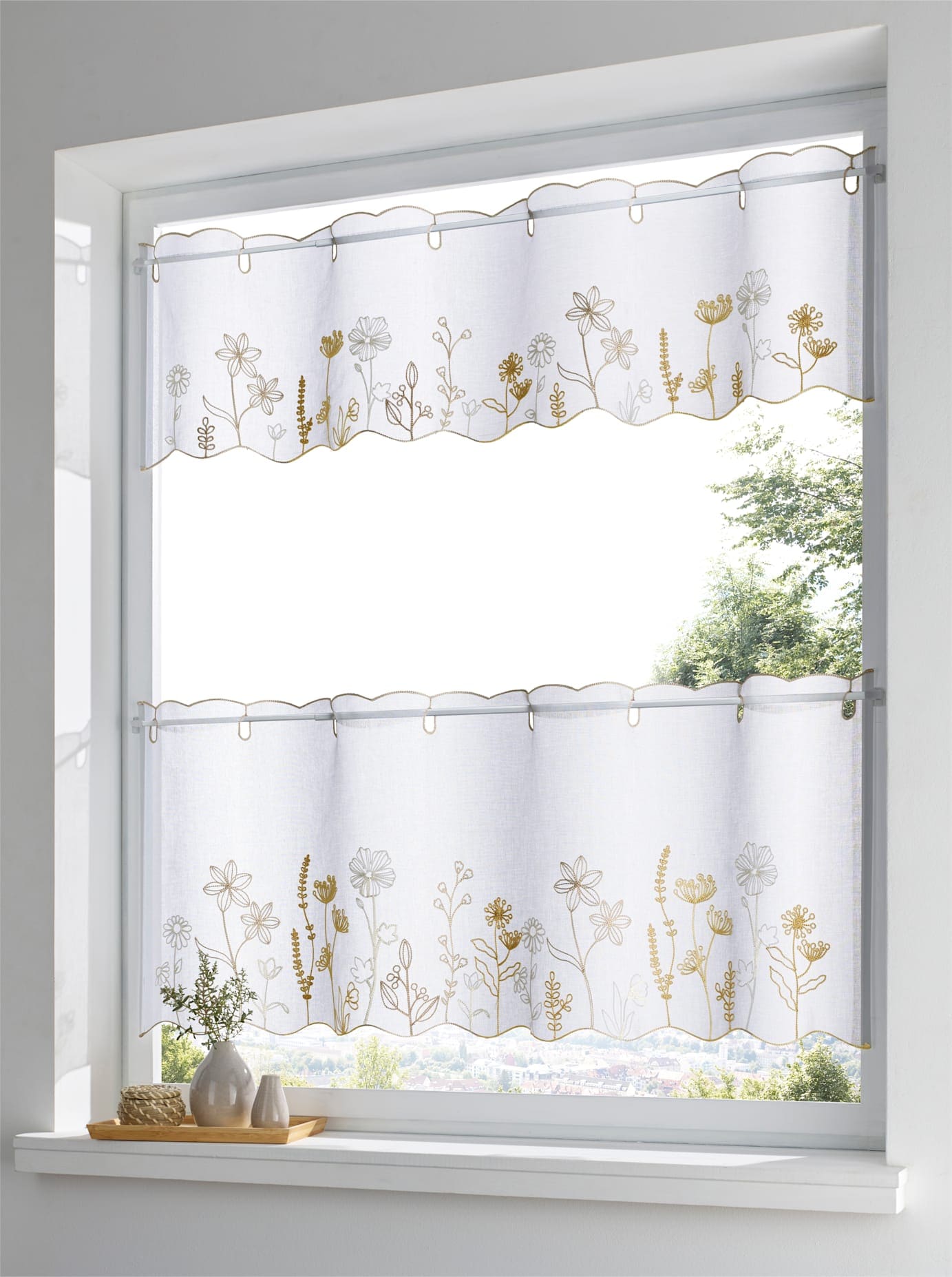heine home Querbehang Stangendurchzug 1 Stk. tlg.