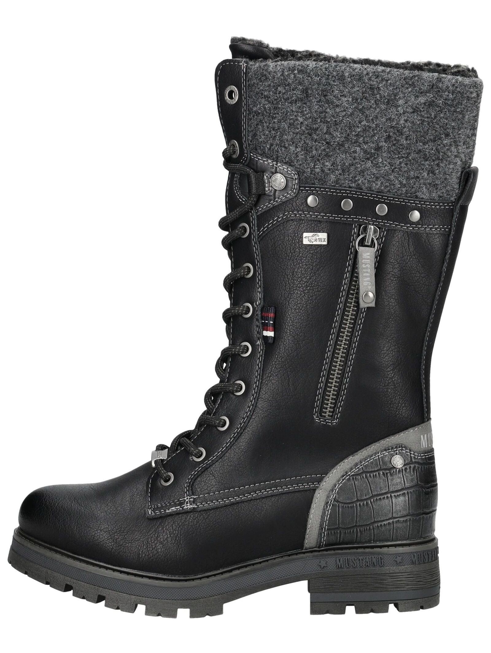 Mustang Shoes Schnürstiefel »Mustang Shoes Stiefel Lederimitat/Textil«
