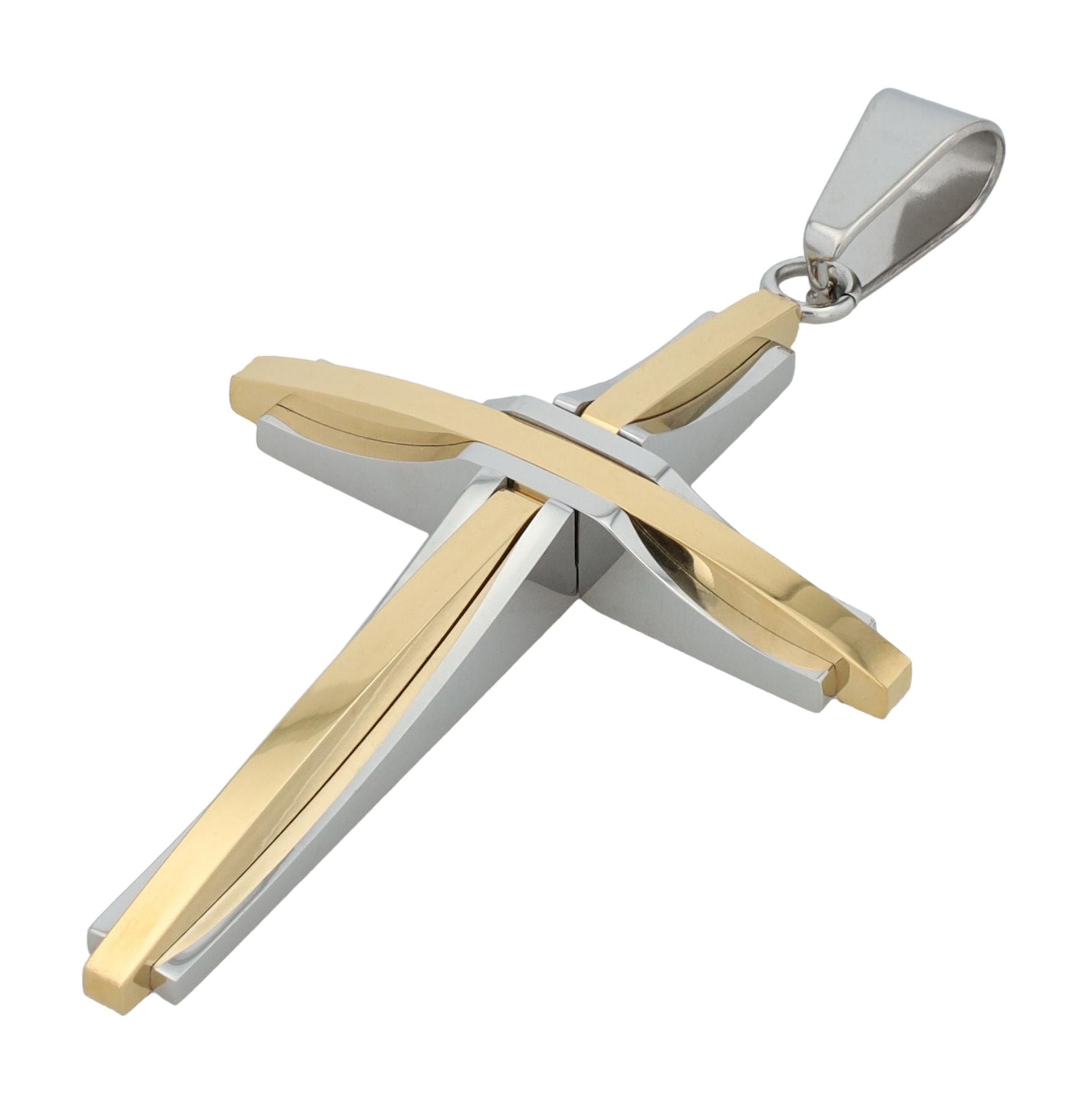 Adelia´s Kettenanhänger »Anhänger – Kreuz Kreuzanhänger aus Edelstahl«  Ein kleines Geschenk mit großer Wirkung