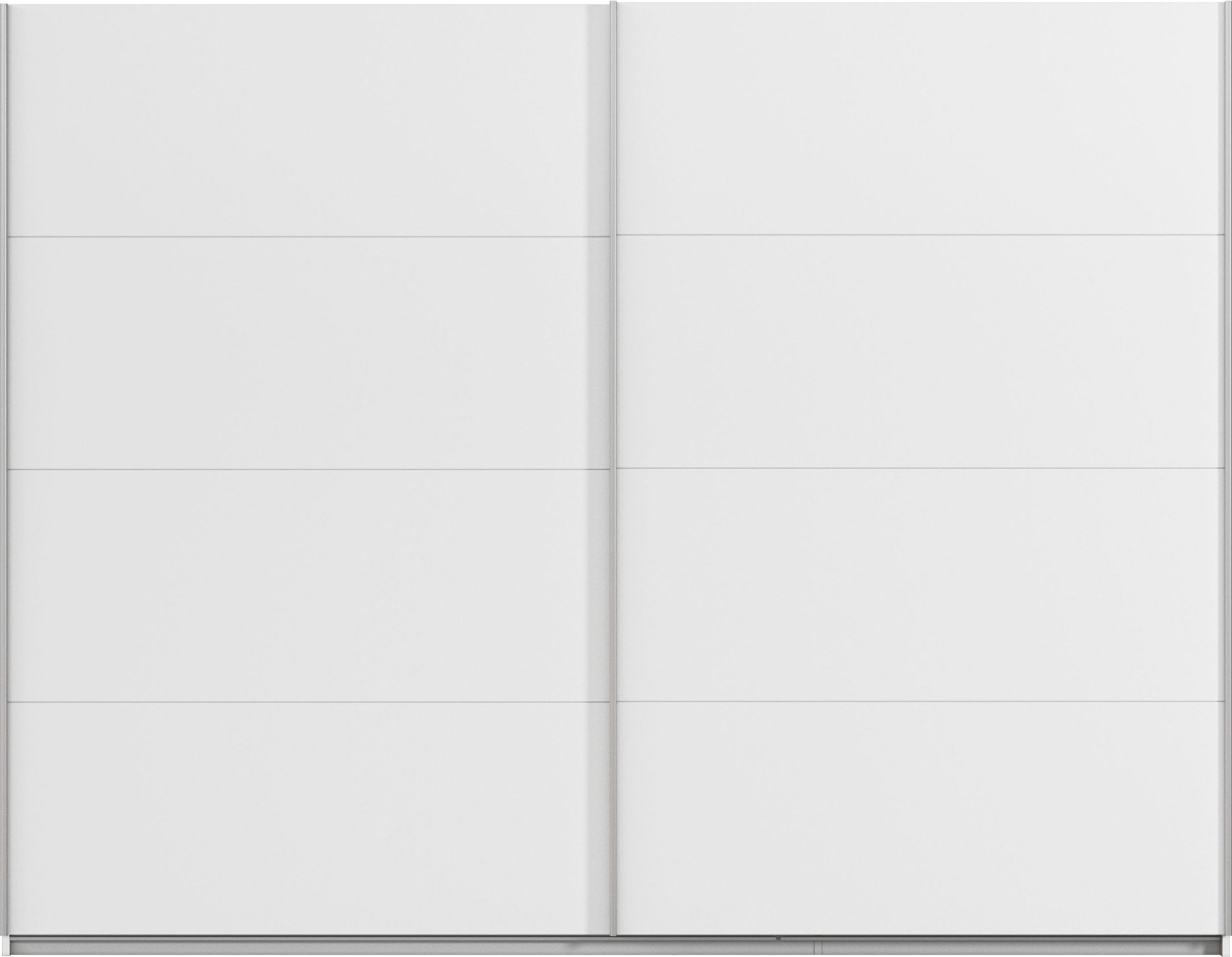INOSIGN BY RAUCH Schwebetürenschrank »Kleiderschrank Schrank Garderobe Schlafzimmerschrank THANOS«, (in 3 verschiedenen Ausstattungen BASIC/CLASSIC/PREMIUM), Optional mit Spiegel, Metall-Griffleisten alufarben MADE IN GERMANY