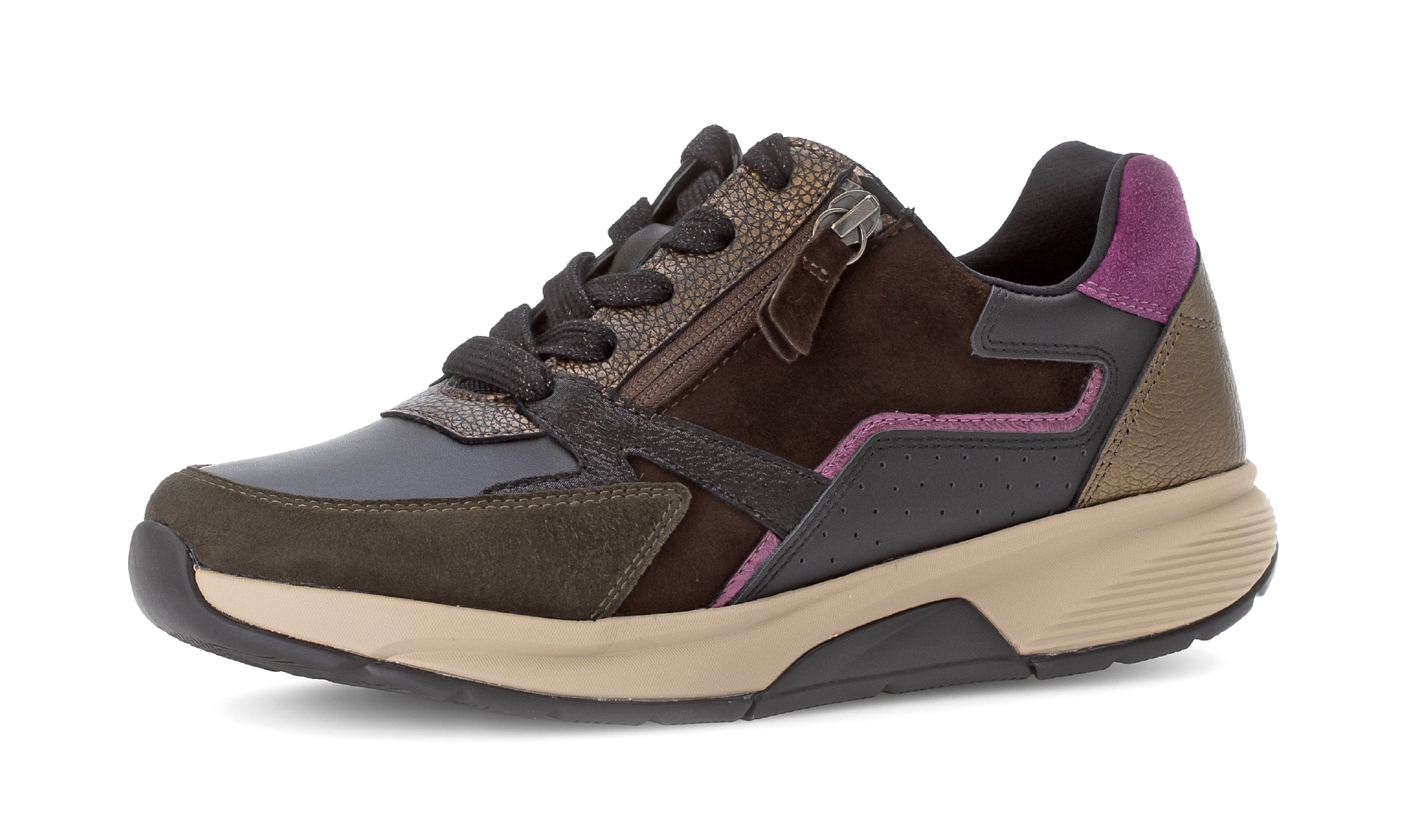 Gabor Rollingsoft Keilsneaker, Schnürer, Halbschuh, Freizeitschuh mit zusät günstig online kaufen
