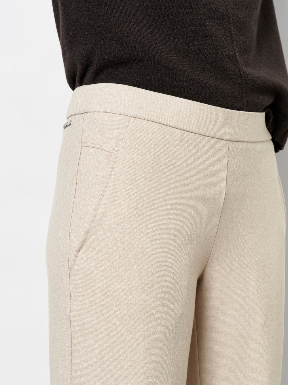 TONI Schlupfhose "Sue Wide Chic 7/8" aus bi-elastischem Leichtflanell, 7/8-Länge