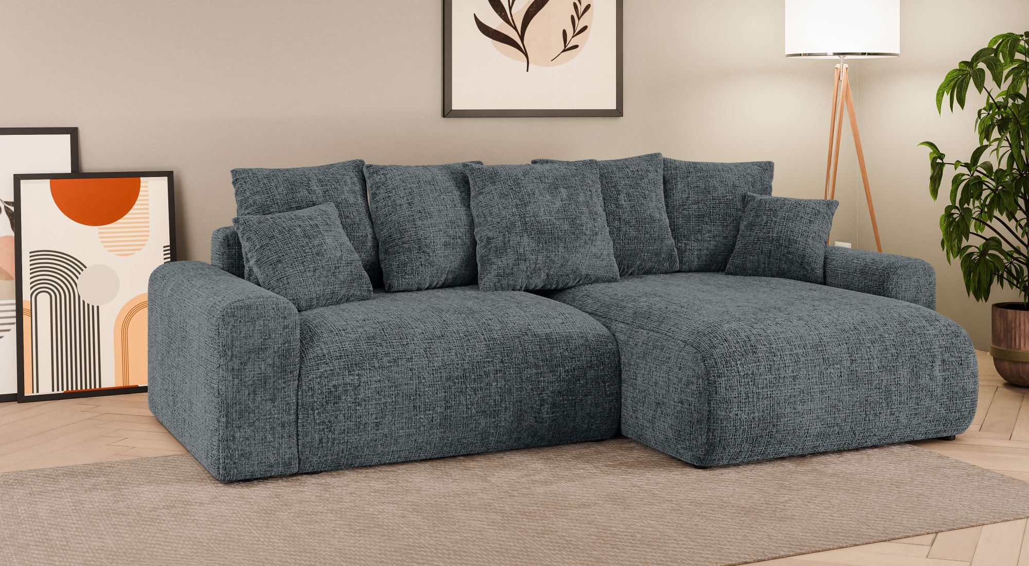 Home affaire Ecksofa "LAKESIDE klein mit Bettfunktion und Bettkasten, B/T/H günstig online kaufen