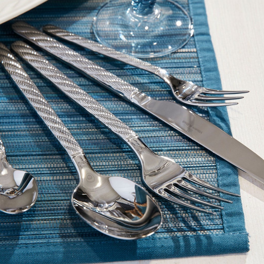 Villeroy & Boch Tafelgabel »Tafelgabel Montauk 210 mm 6er Set silber« Spülmaschinenfest