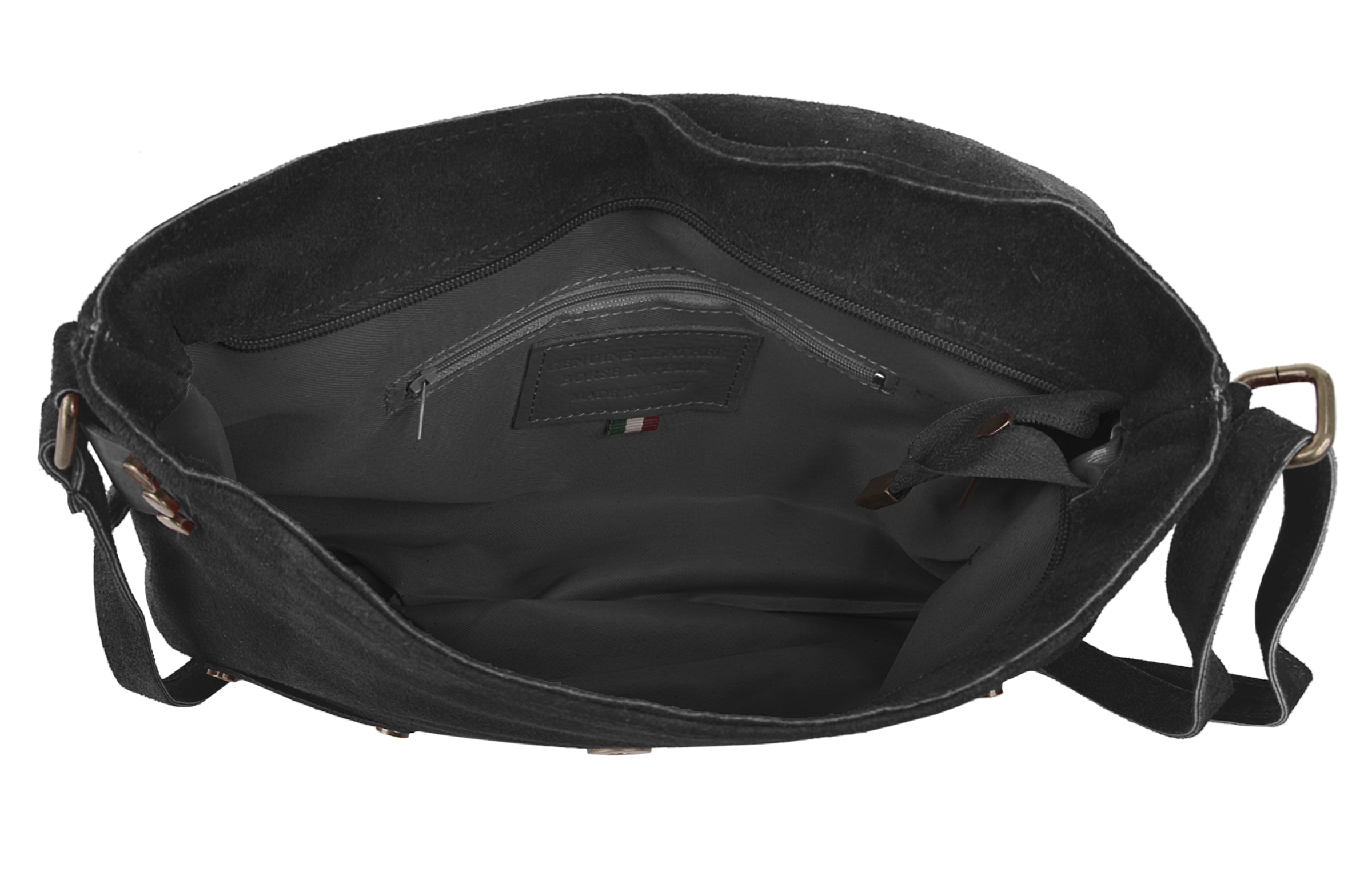 X-Zone Umhängetasche echt Leder, Made in Italy