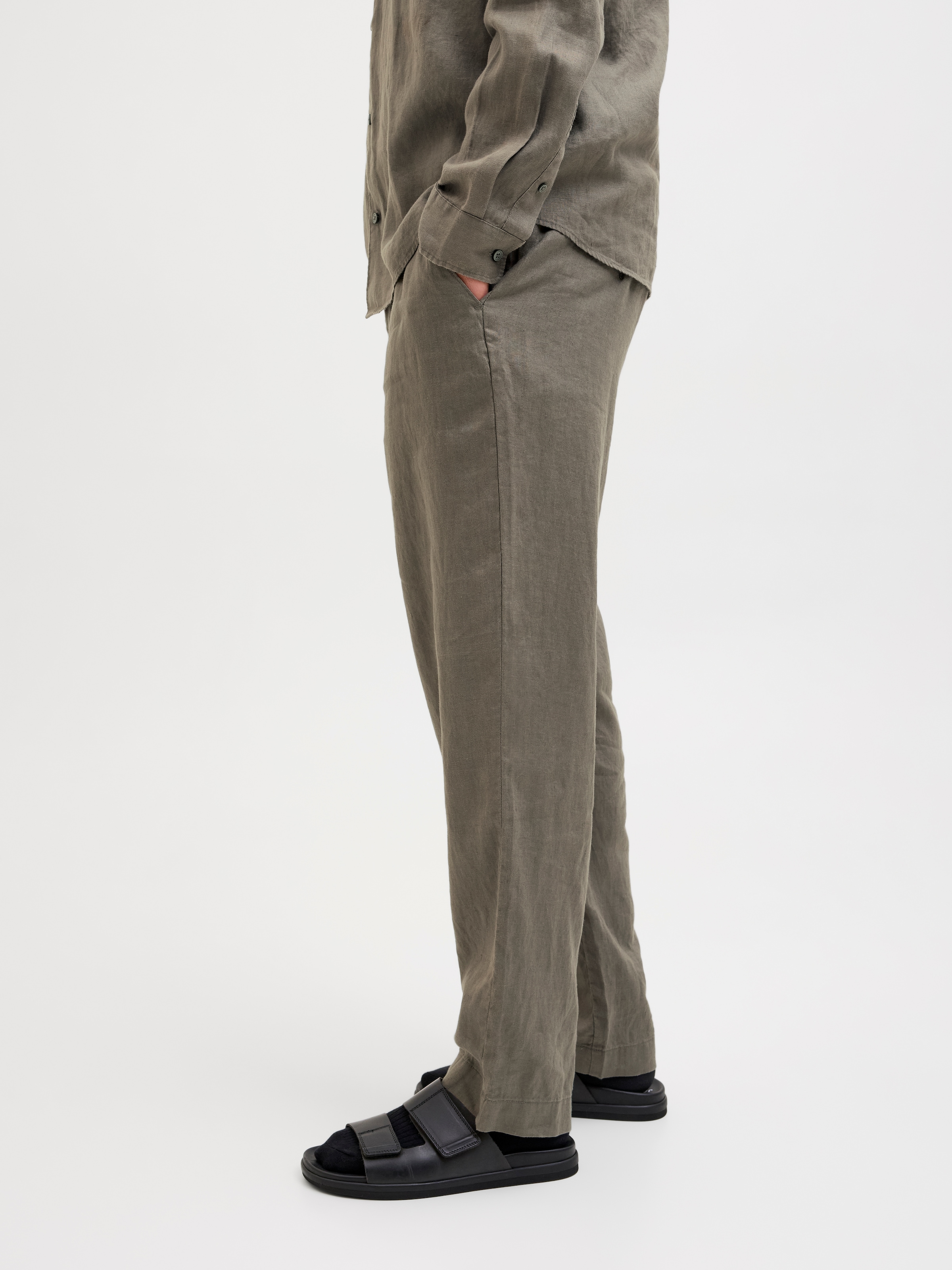 Jack & Jones Chinohose »JPSTKARL LAWRENCE LINEN CHINO SN«