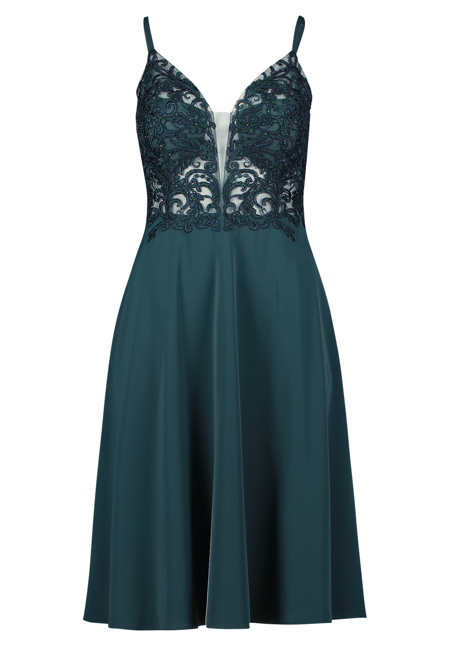 Vera Mont Abendkleid "Damen mit Stickerei" Nahttasche Spitze günstig online kaufen