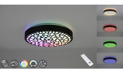 LED Deckenleuchte »Chizu«, 1 flammig-flammig, Regenbogen RGB-Wechsel, dimmbar per...