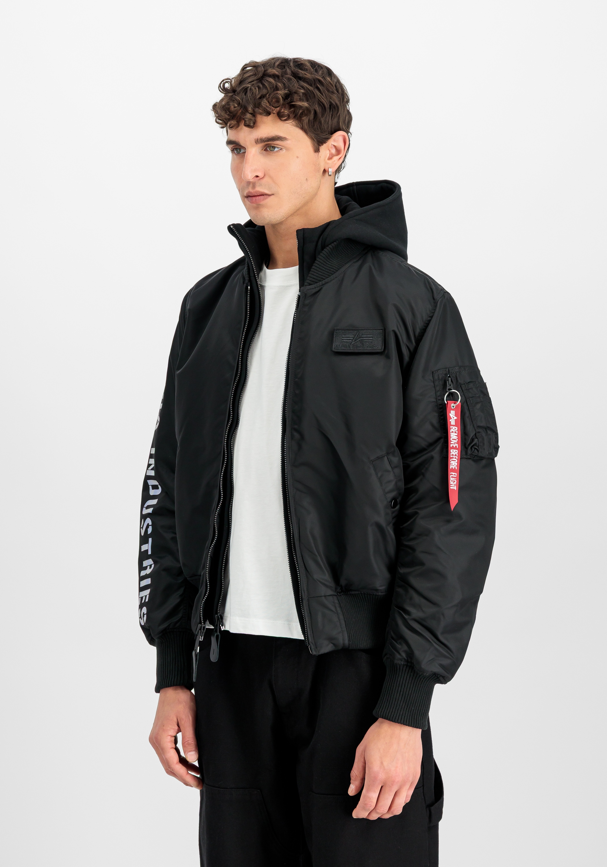 Alpha Industries Bomberjacke "MA-1 D-Tec Sleeve Embroidery" günstig online kaufen
