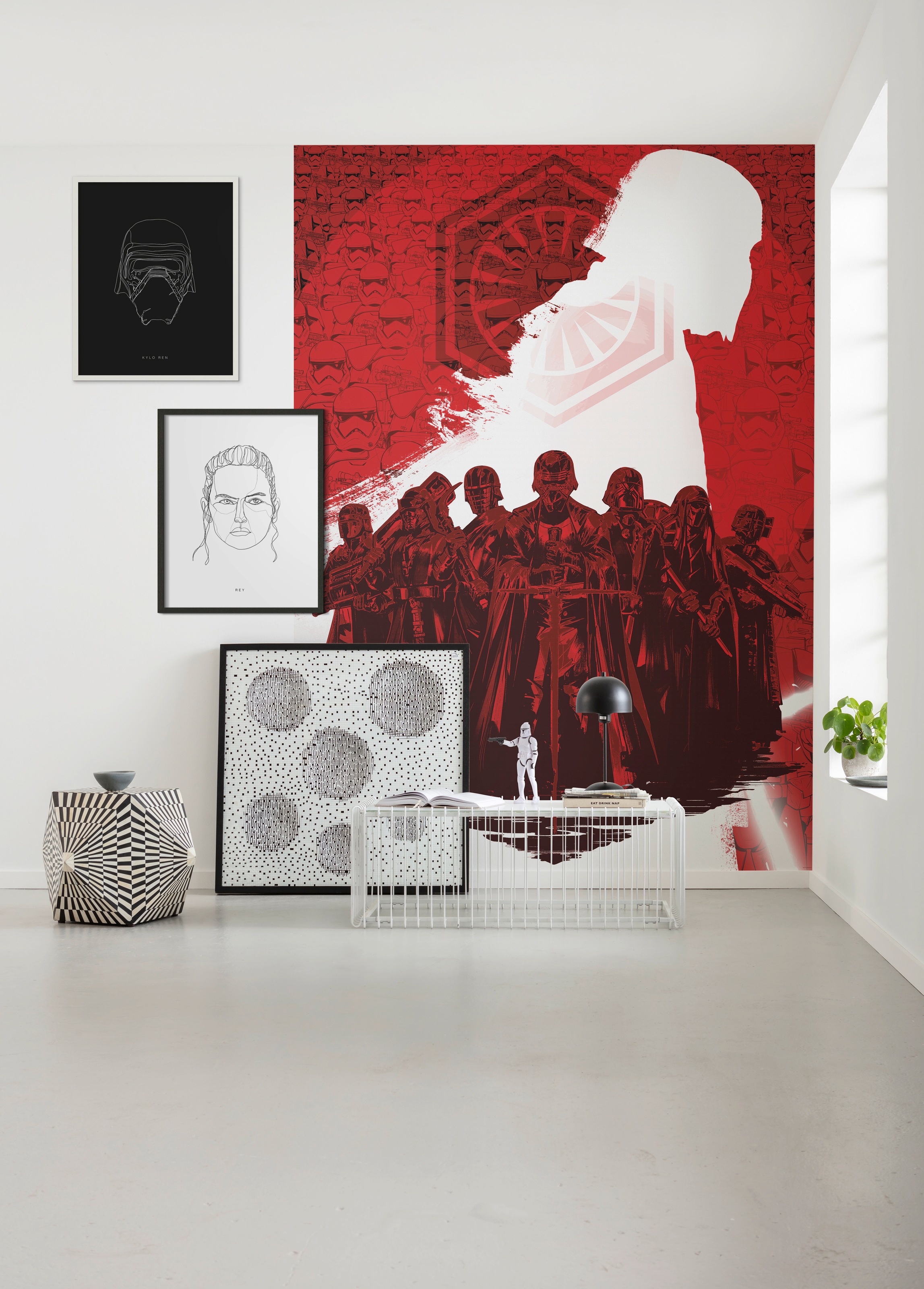 Komar Bild »Star Wars Lines Dark Side Kylo«, Star Wars, (1 St.), Wandbild zur Dekoration im Kinderzimmer - ohne Rahmen