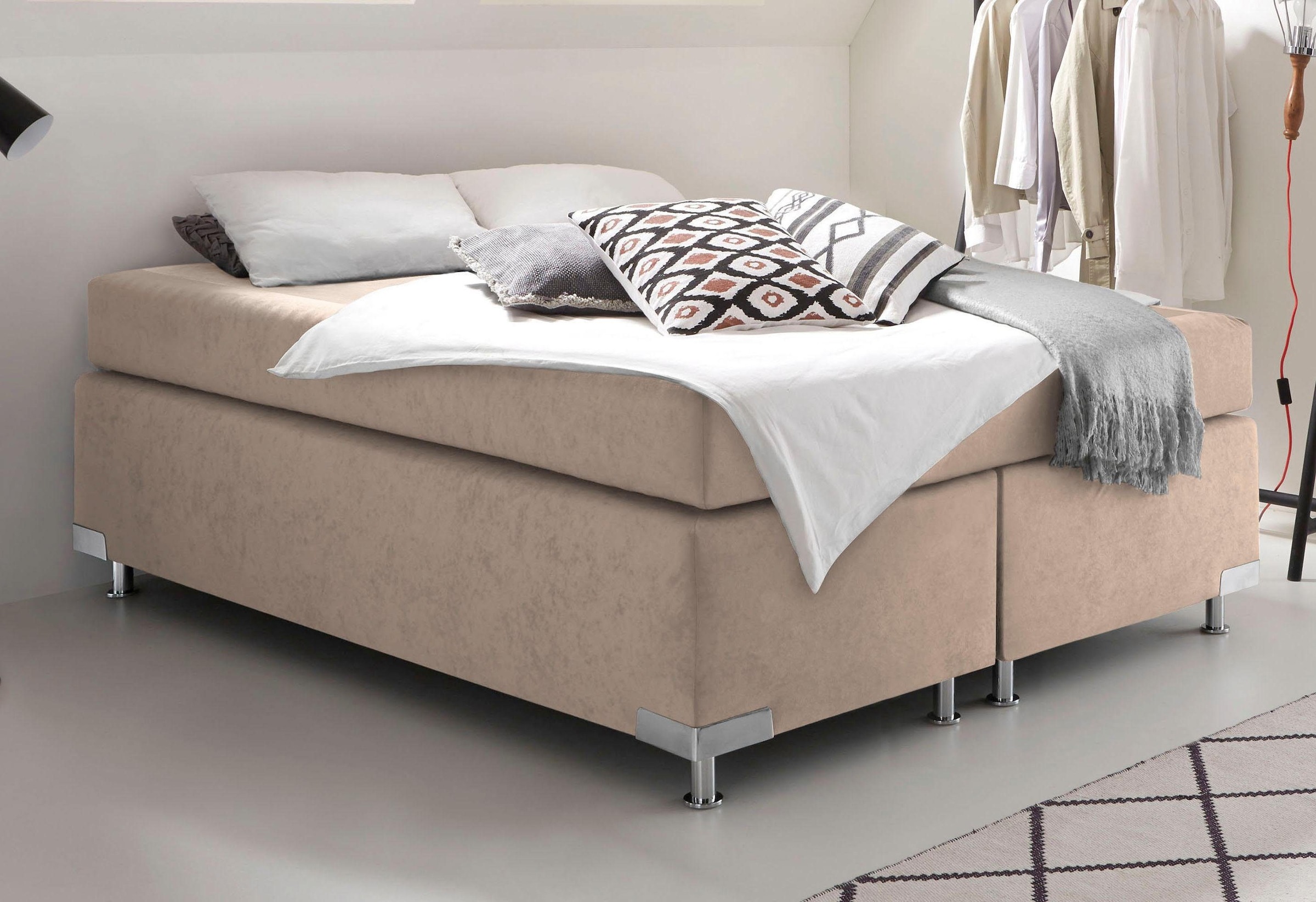 Westfalia Schlafkomfort Boxspringbett "Holland" ohne Kopfteil, frei im Raum günstig online kaufen