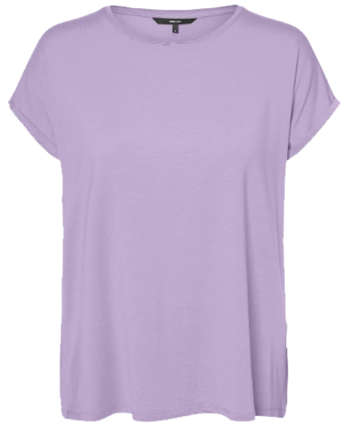 Vero Moda Rundhalsshirt "VMAVA PLAIN SS TOP GAJRS NOOS" Materialmix, regula günstig online kaufen
