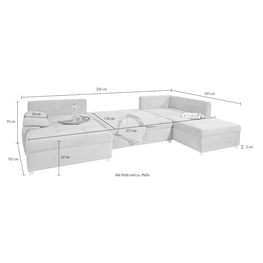 sit&more Wohnlandschaft »Labene U-Form«