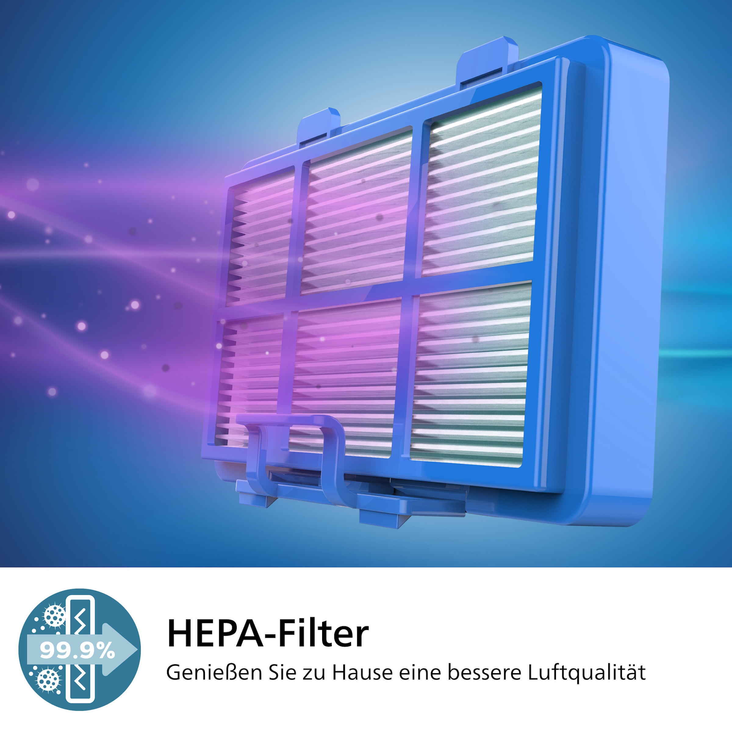 Philips Bodenstaubsauger »XD6122/12 6000 Serie, der Allrounder mit HEPA-Allergiefilter«, 900 W, mit Beutel, 4 l Fassungsvermögen und TriActive+ LED-Düse; Arktic-weiß glänzend