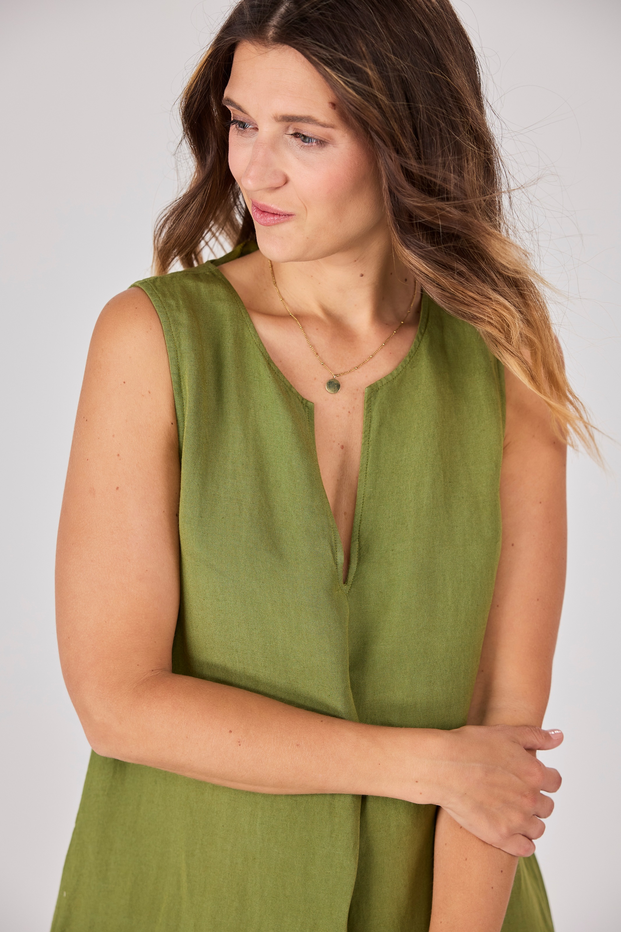 Lieblingsstück Sommerkleid "EnisaL" mit Leinenanteil günstig online kaufen