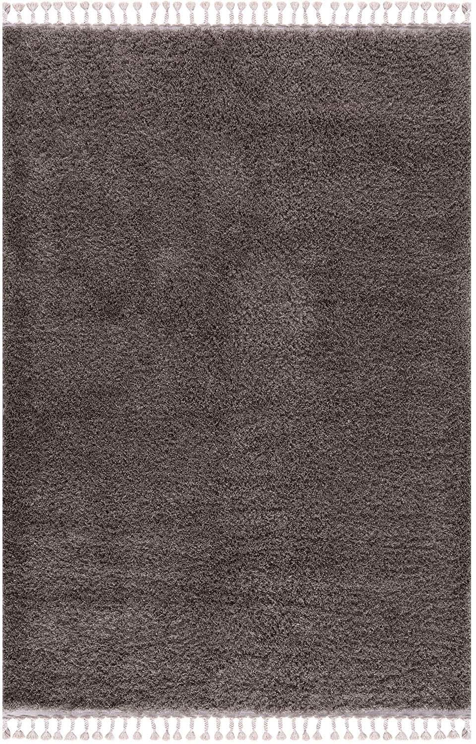Carpet City Hochflor-Teppich »Pulpy 100«, rechteckig, 30 mm Höhe, Läufer, weich, mit Fransen, uni, viele Größen, Wohnzimmer, Schafzimmer