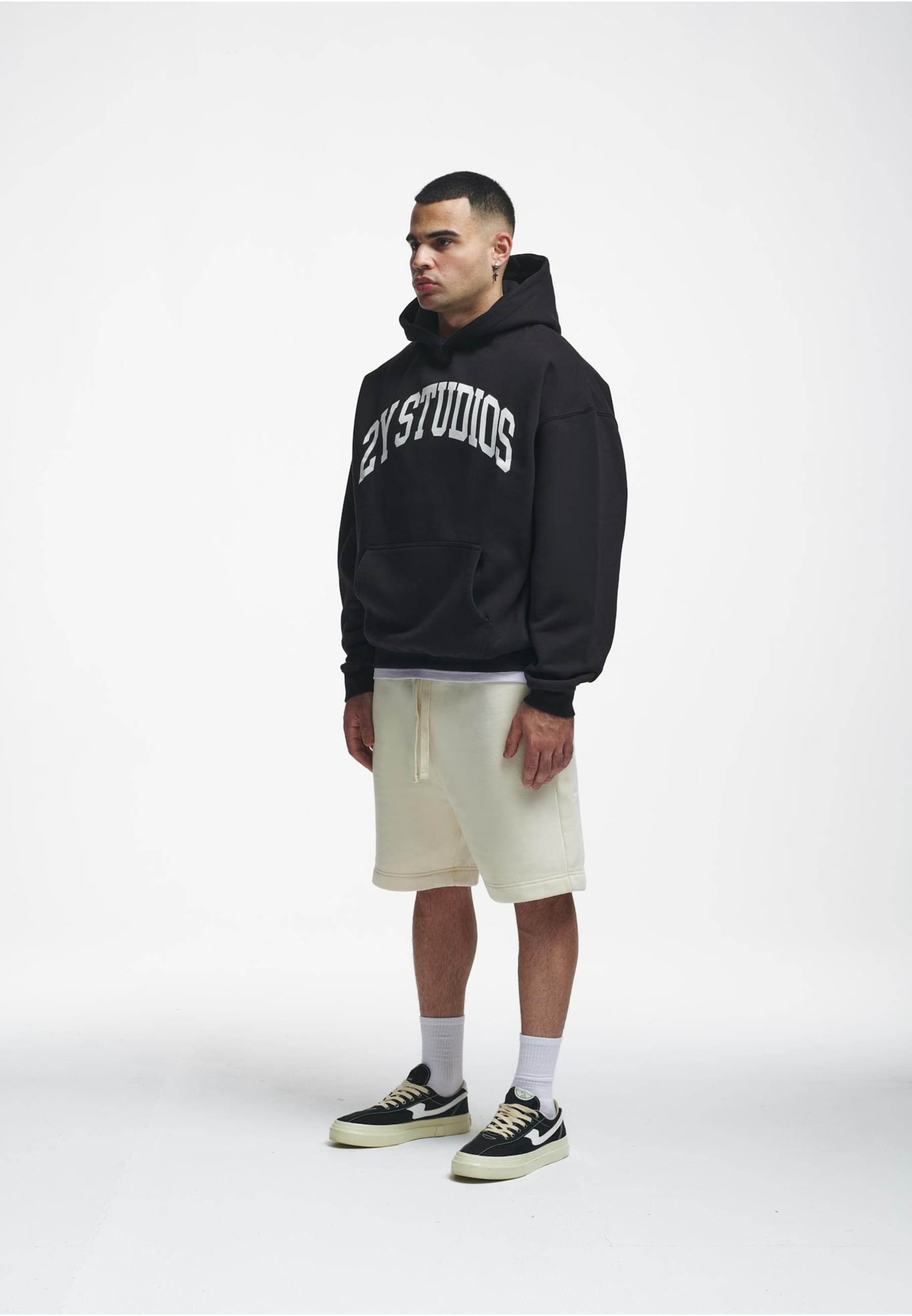 2Y Studios Kapuzensweatshirt »2Y Studios Herren 2Y Logo Oversize Hoodie«, (1 tlg.)