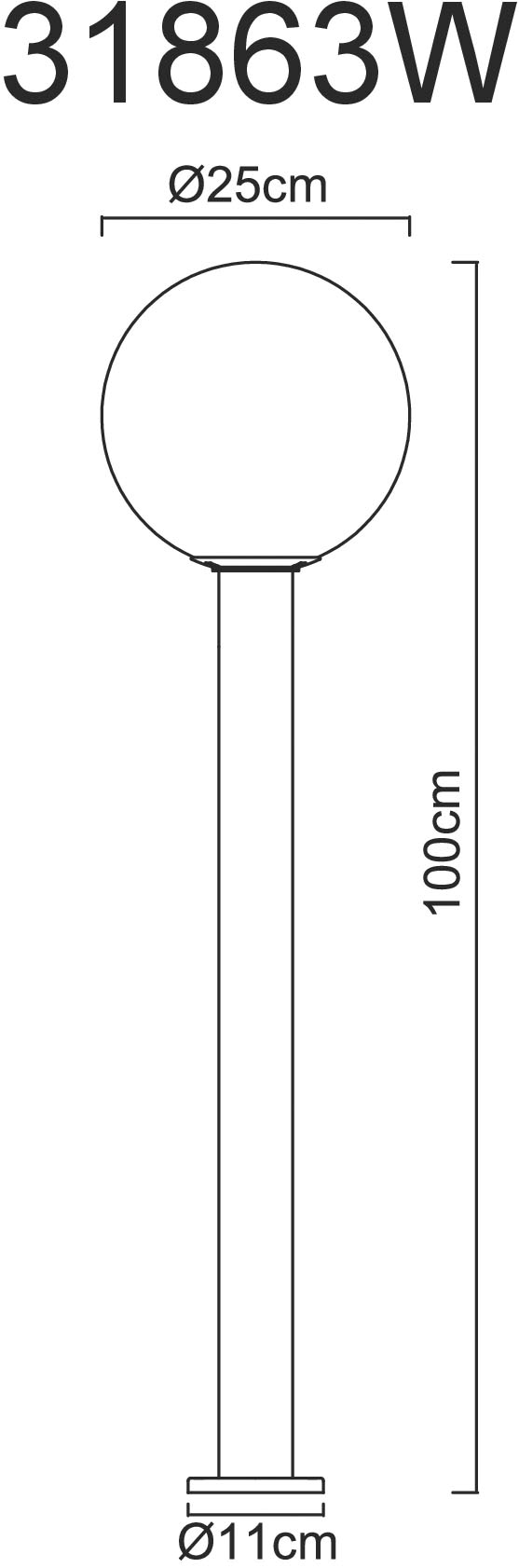 GLOBO LIGHTING Außen-Stehlampe »OSSY« E27 1 Stk. Außenleuchte Holzoptik mit Sensor, IP44, Glas klar