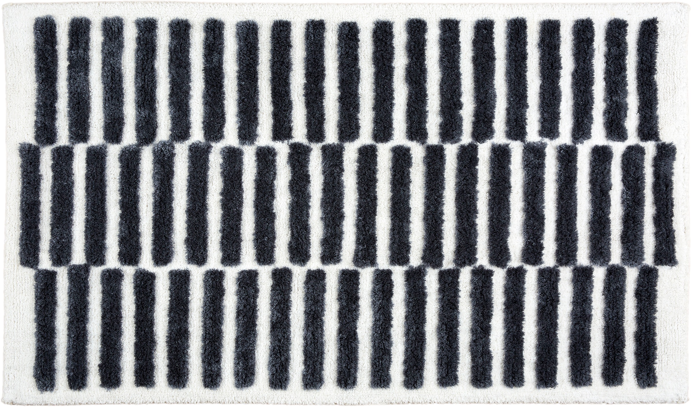 Badematte, H:17mm, schwarz, SCHÖNER WOHNEN-KOLLEKTION, Baumwolle, Viskose, Badematten, "Barbados 231", kuschelweicher Badezimmerteppich, waschbar