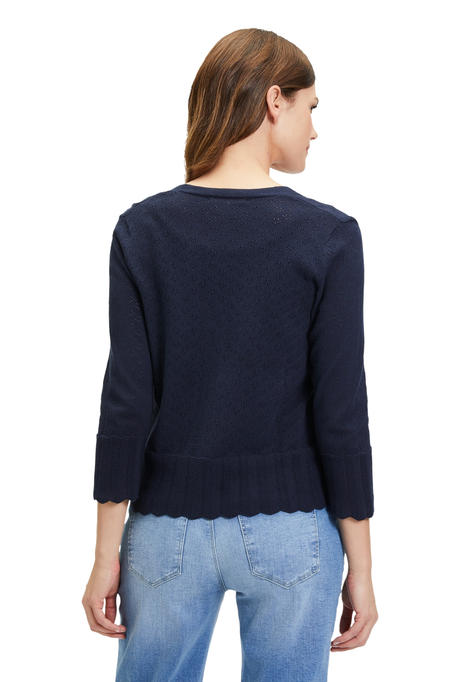 Cartoon Strickjacke »Cartoon Strick-Cardigan mit V-Ausschnitt«, Ajourmuster