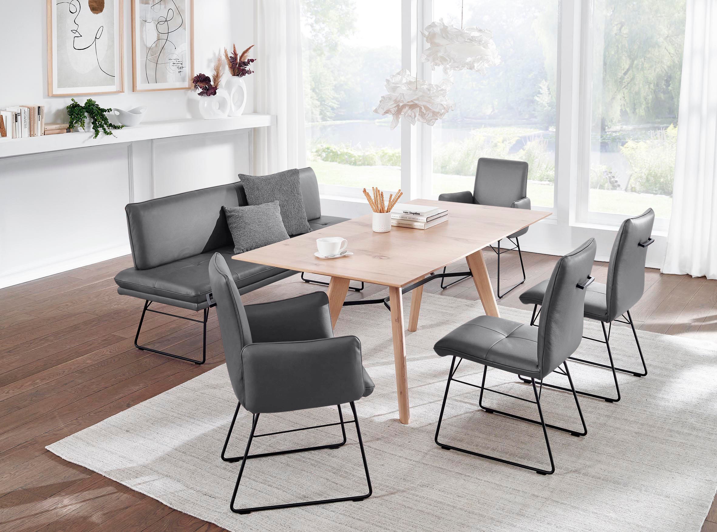 K+W Komfort & Wohnen Essgruppe "Giacomo IV" 6 Stk. tlg. Polsterbank in 2 Gr günstig online kaufen