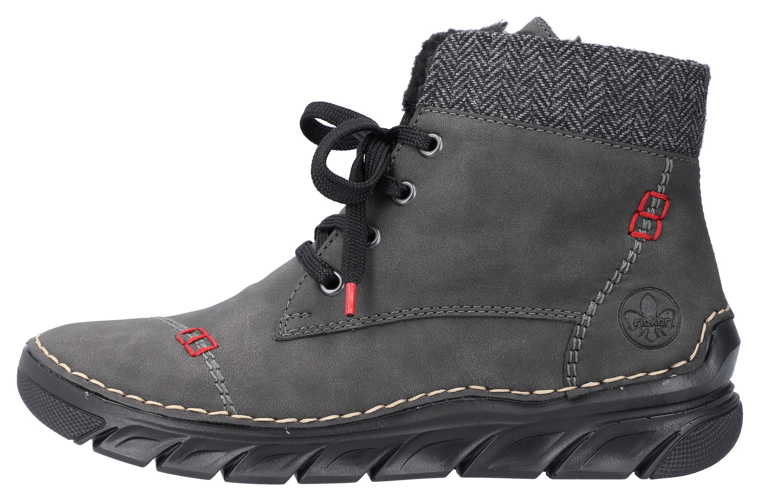 Thumbnail - Rieker Winterboots Schnürboots, Stiefelette, Casual-Boots mit softem Schaftrand