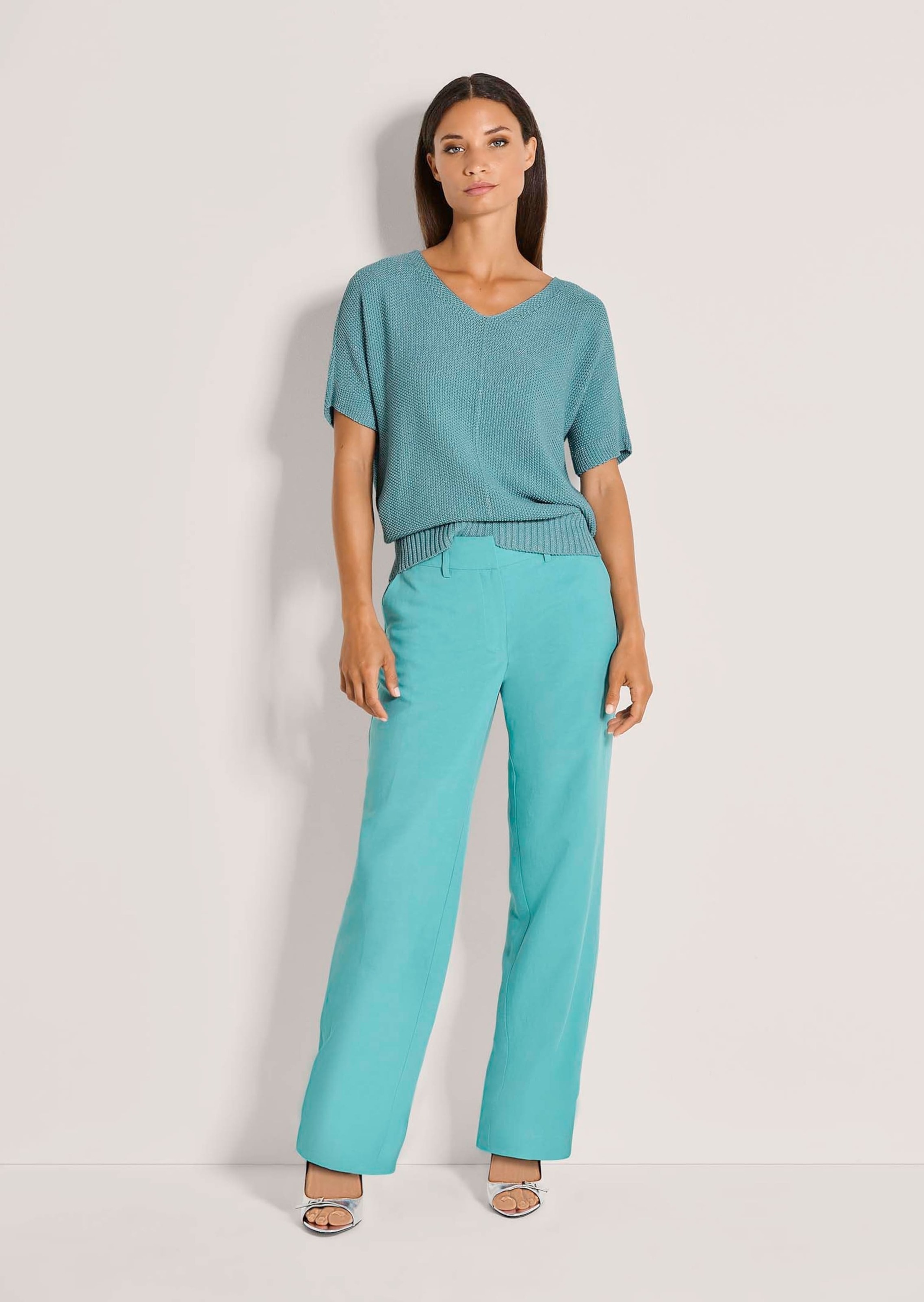 MADELEINE Stoffhose "Palazzohose Elegante Sommerhose mit weitem Bein" günstig online kaufen