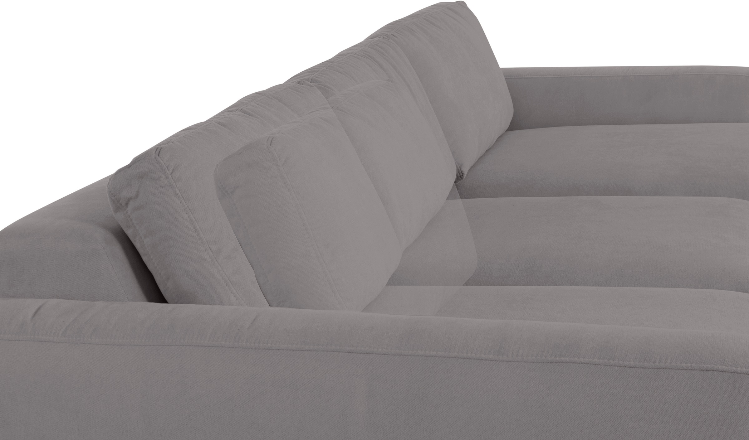 Places of Style Ecksofa »Bloomfield, L-Form«, extra tiefe Sitzfläche, wahlweise mit Sitztiefenverstellung