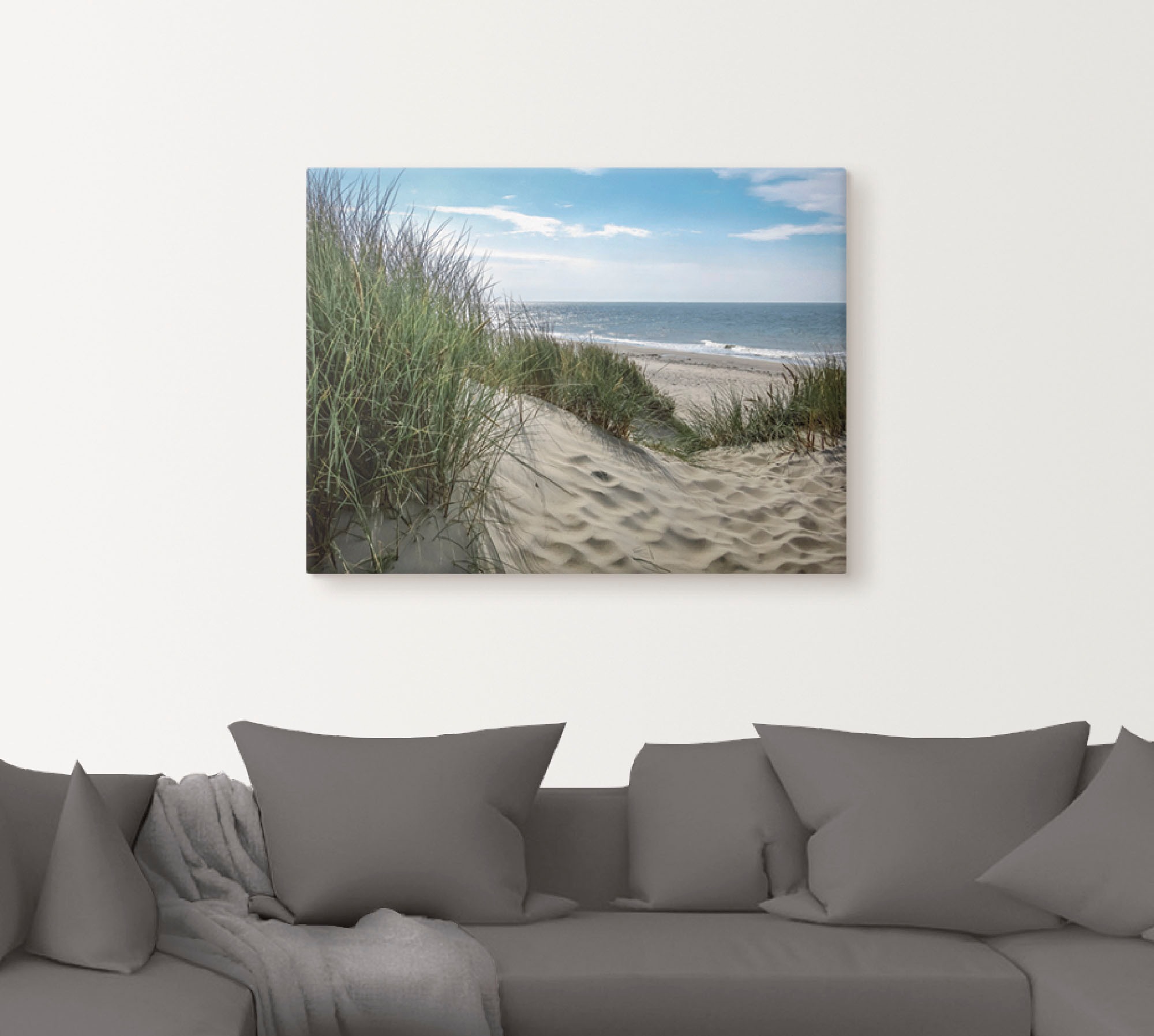 Artland Wandbild "Dünenlandschaft im Sommer an der Nordsee" Strand 1 Stk. t günstig online kaufen