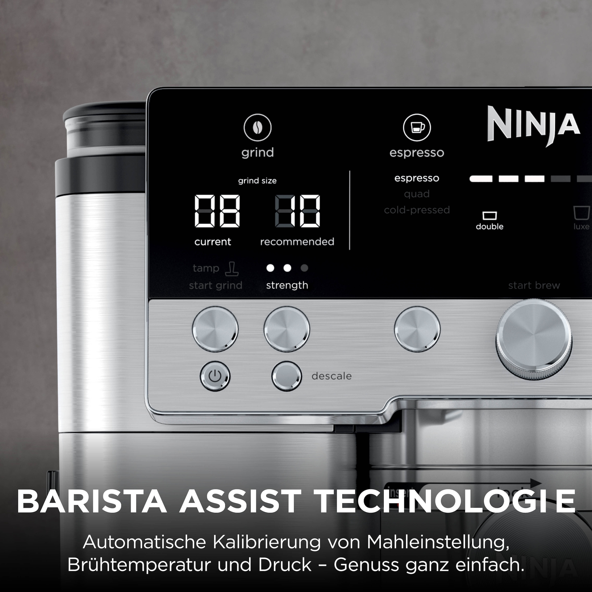 NINJA Espressomaschine »ES655EU  Luxe Café Premier Plus-Serie« Drei Maschinen in einer: Espresso-, Filterkaffee- und Cold Brew