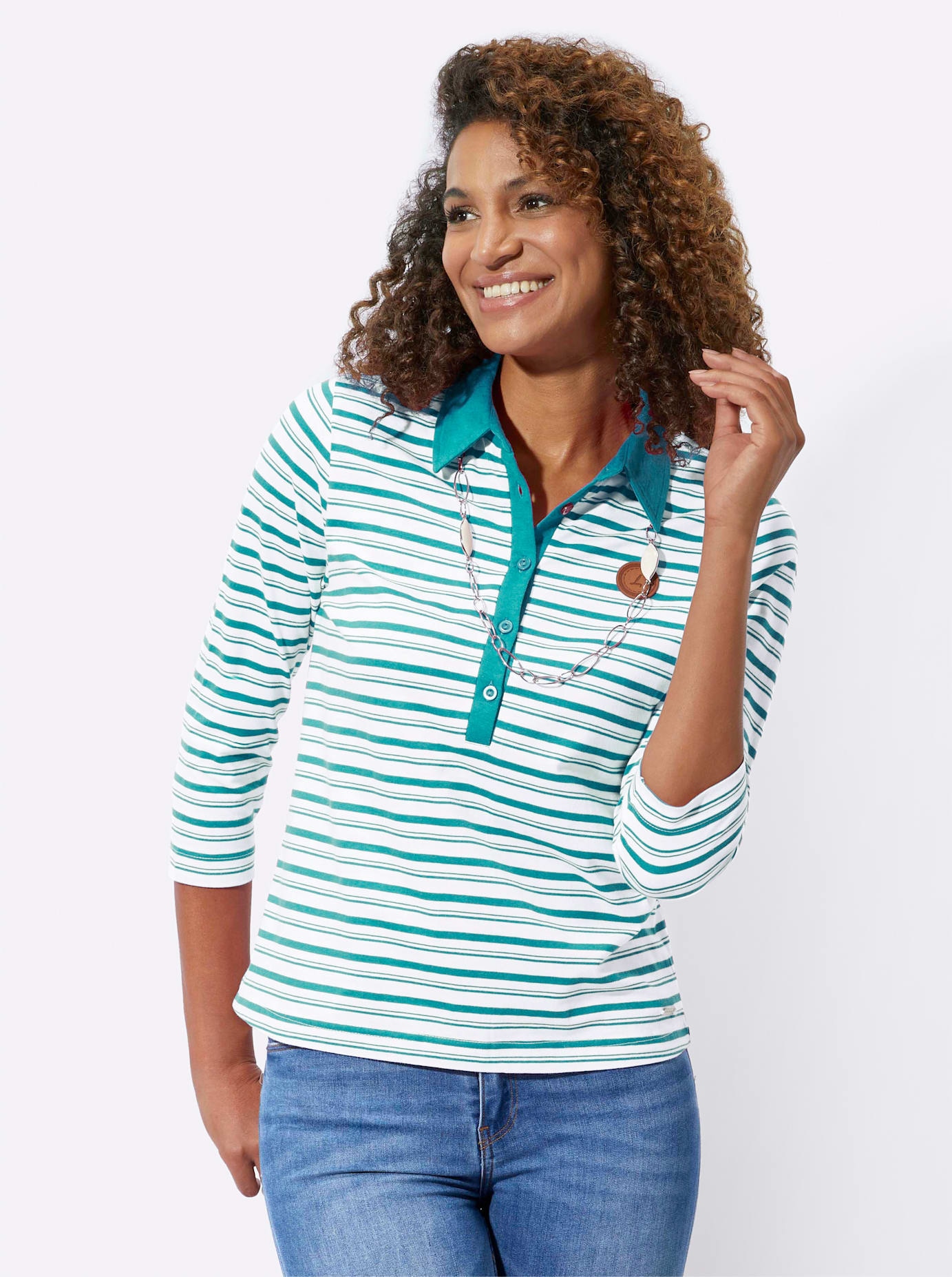 Casual Looks Poloshirt "Poloshirt" 1 Stk. tlg. günstig online kaufen