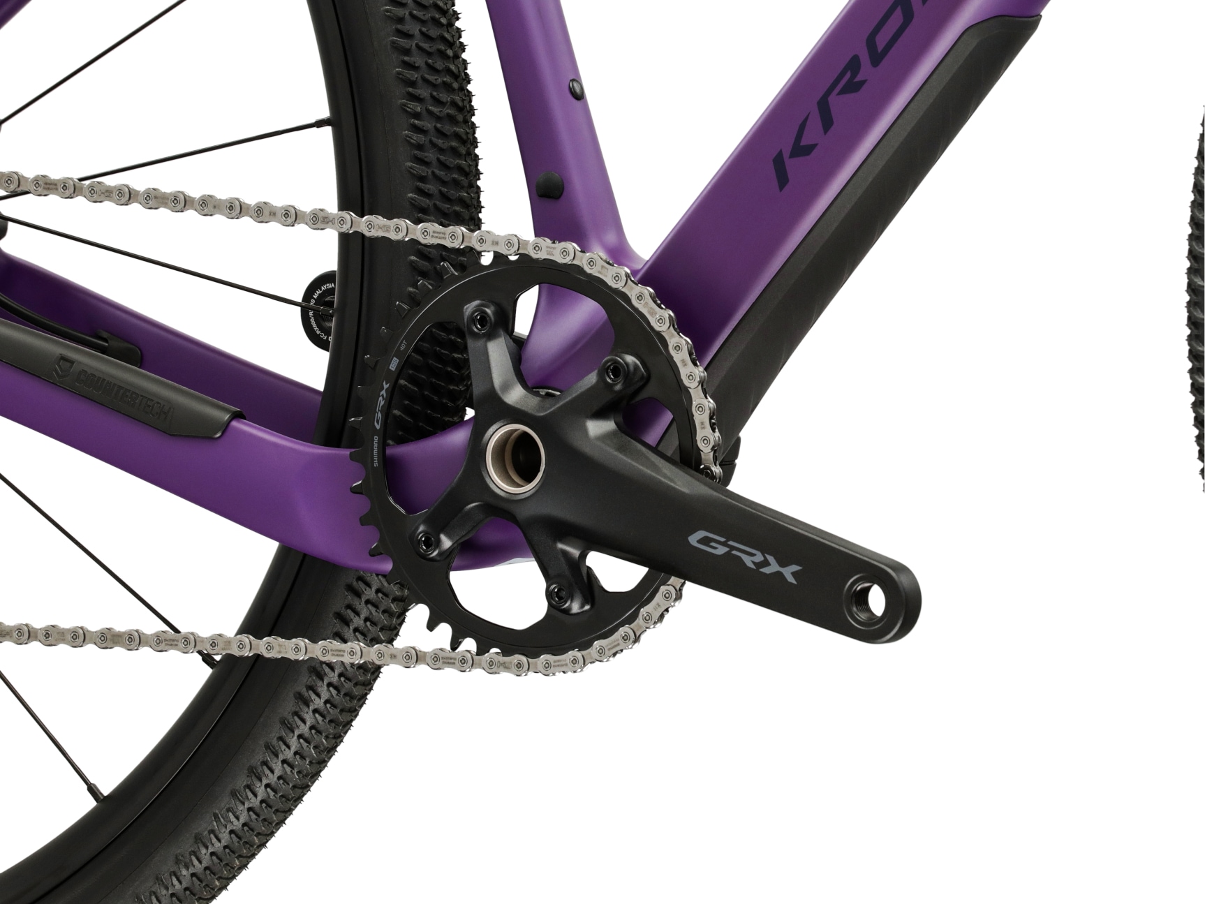 Kross Gravelbike »Carbon Esker ADV 1.0 28" lila 12 Gänge 2026« 12 Gang Shimano GRX RX822 Schaltwerk Kettenschaltung Rahmen aus Carbon