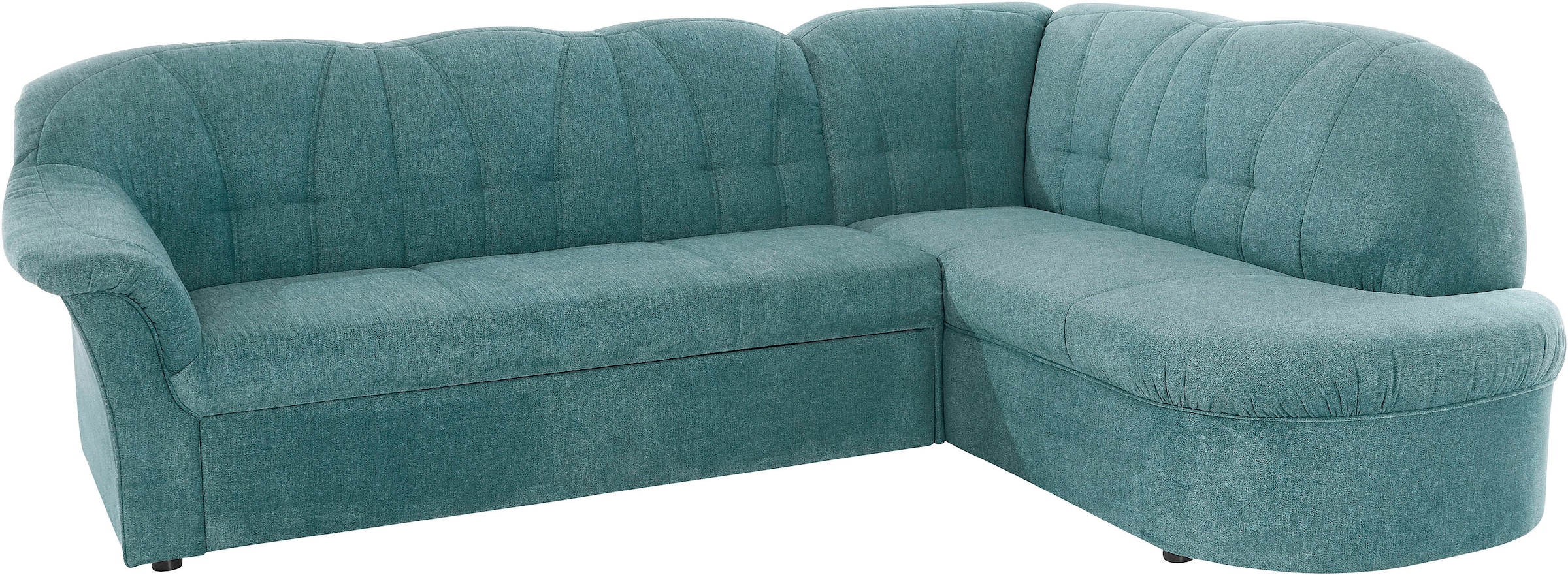 DOMO collection Ecksofa »Pegnitz, elegante Rückensteppung, zeitlose Formensprache, L-Form«, wahlweise mit Bettfunktion