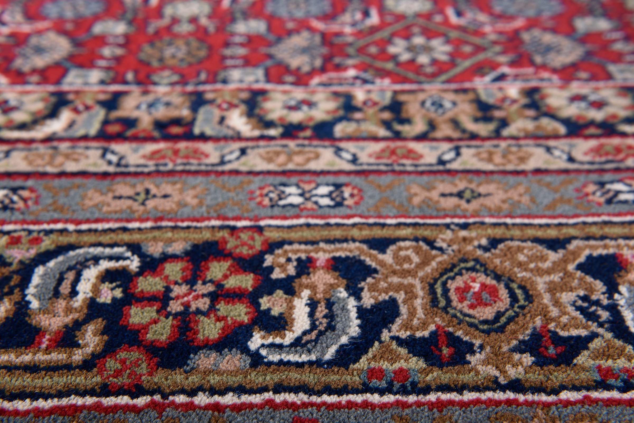 my home Orientteppich »BB Oriental«, rechteckig, 12 mm Höhe, reine Wolle, handgeknüpft, orientalisches Design, mit Fransen