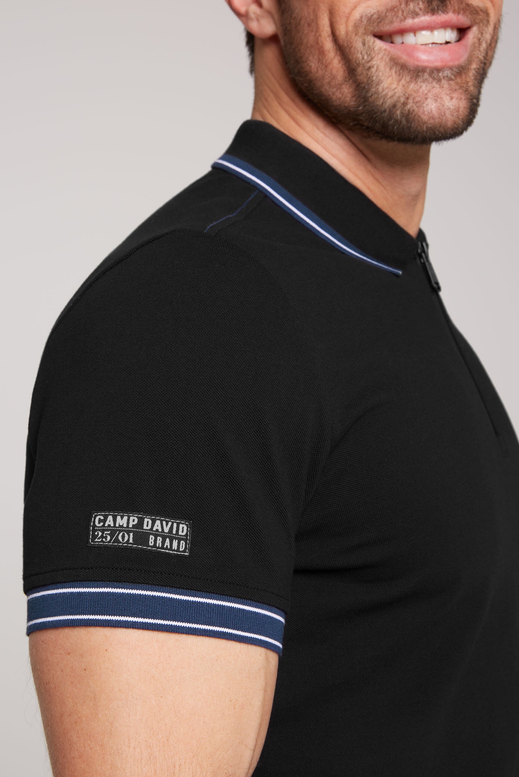 CAMP DAVID Poloshirt, aus Baumwolle