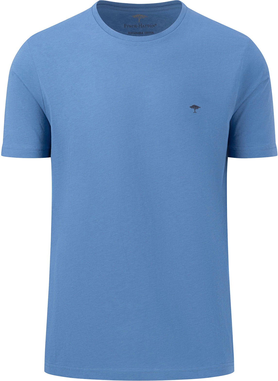 FYNCH-HATTON T-Shirt, mit Rundhals und Logo-Stickerei günstig online kaufen